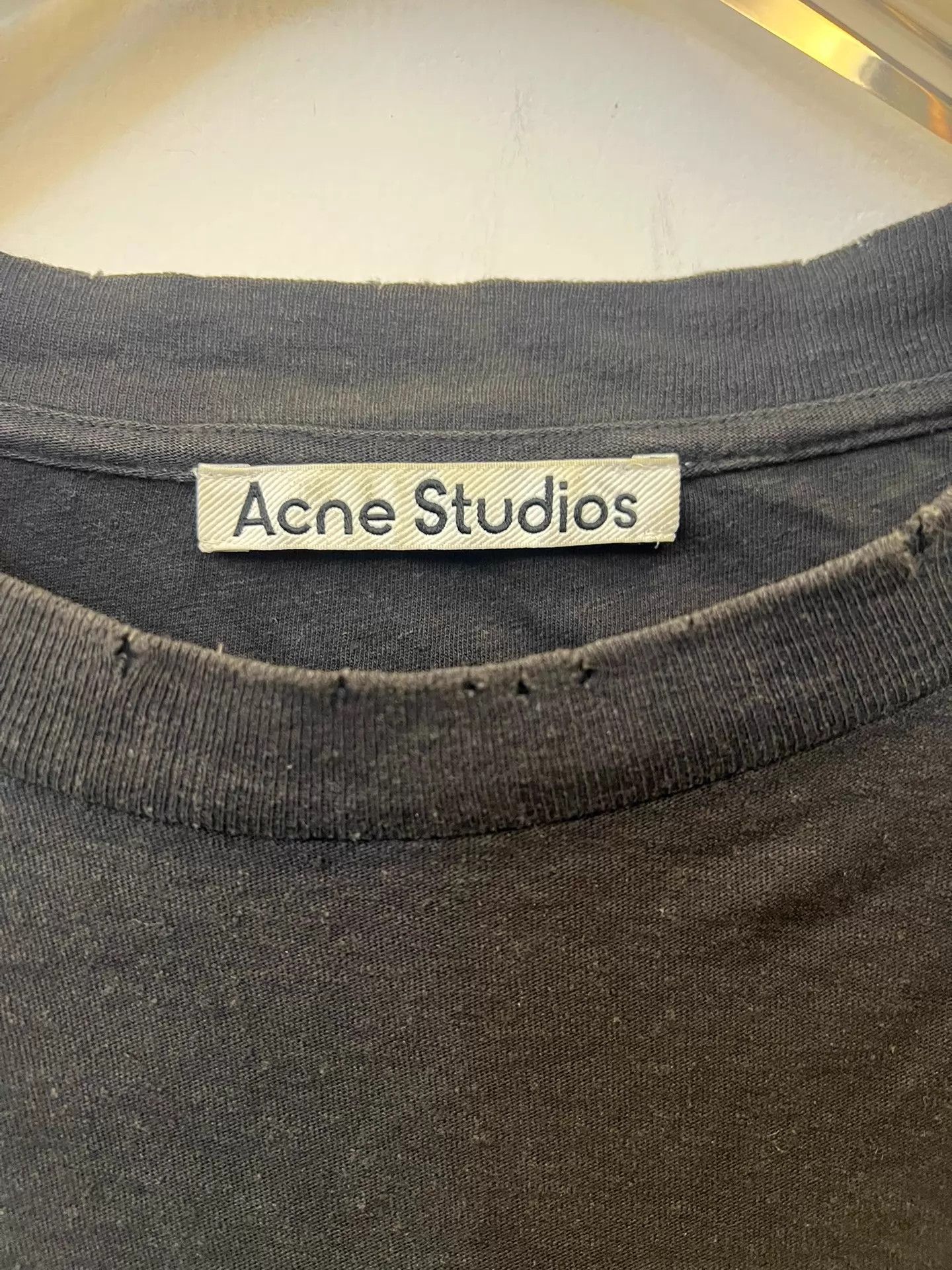 Acne Studios Acne 1996 Unisex Letter Print Faded Black S Tee Size US S / EU 44-46 / 1 - 2 Thumbnail