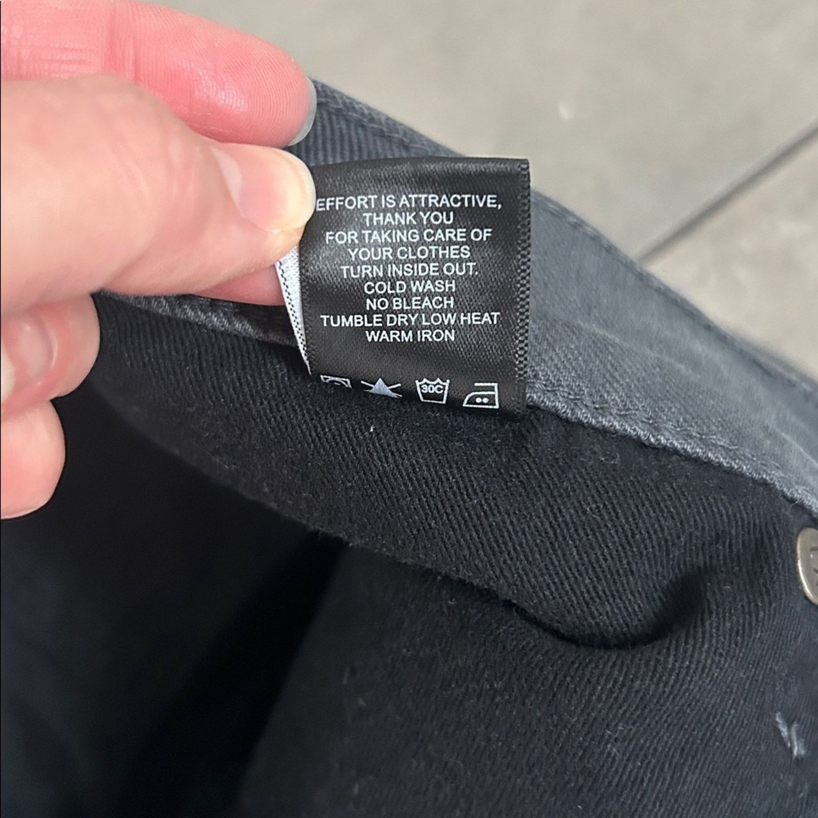 DSTLD DSTLD Men's slim jeans charcoal gray denim 31 X 30 Size US 31 - 7 Thumbnail