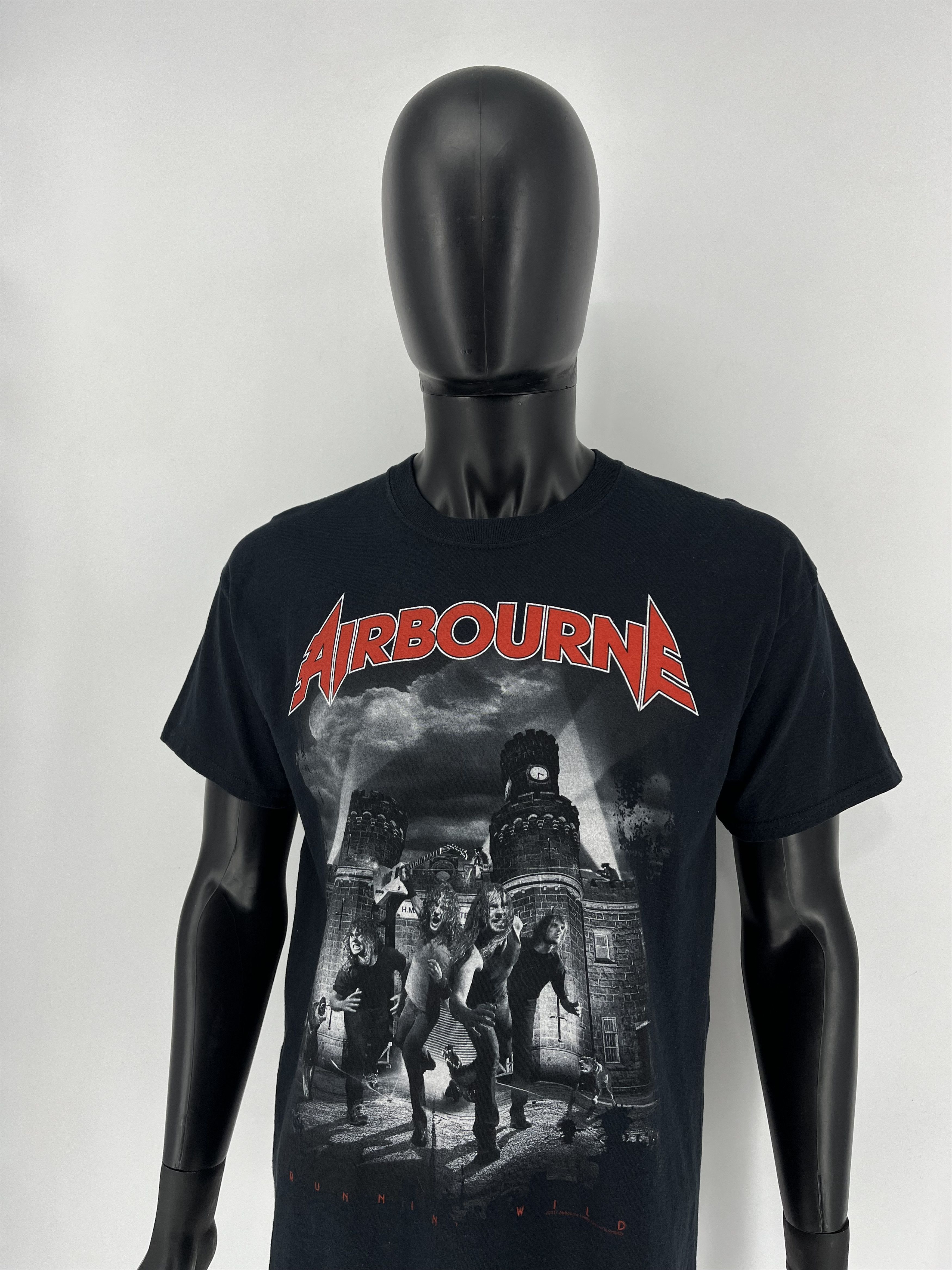 Band Tees Vintage Y2K Airborne Running Wild big logo 2017 tee 90’s Size US L / EU 52-54 / 3 - 6 Thumbnail