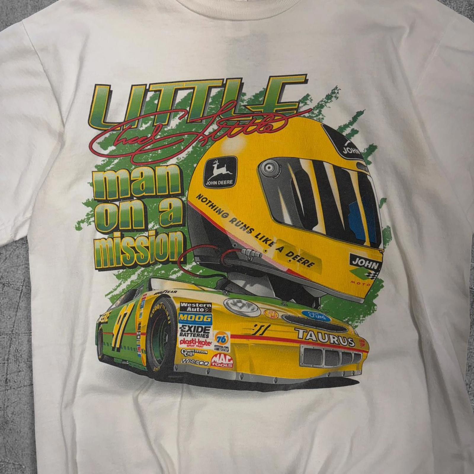 NASCAR 1998 Chad Little Nascar John Deer Tee Size US L / EU 52-54 / 3 - 2 Thumbnail