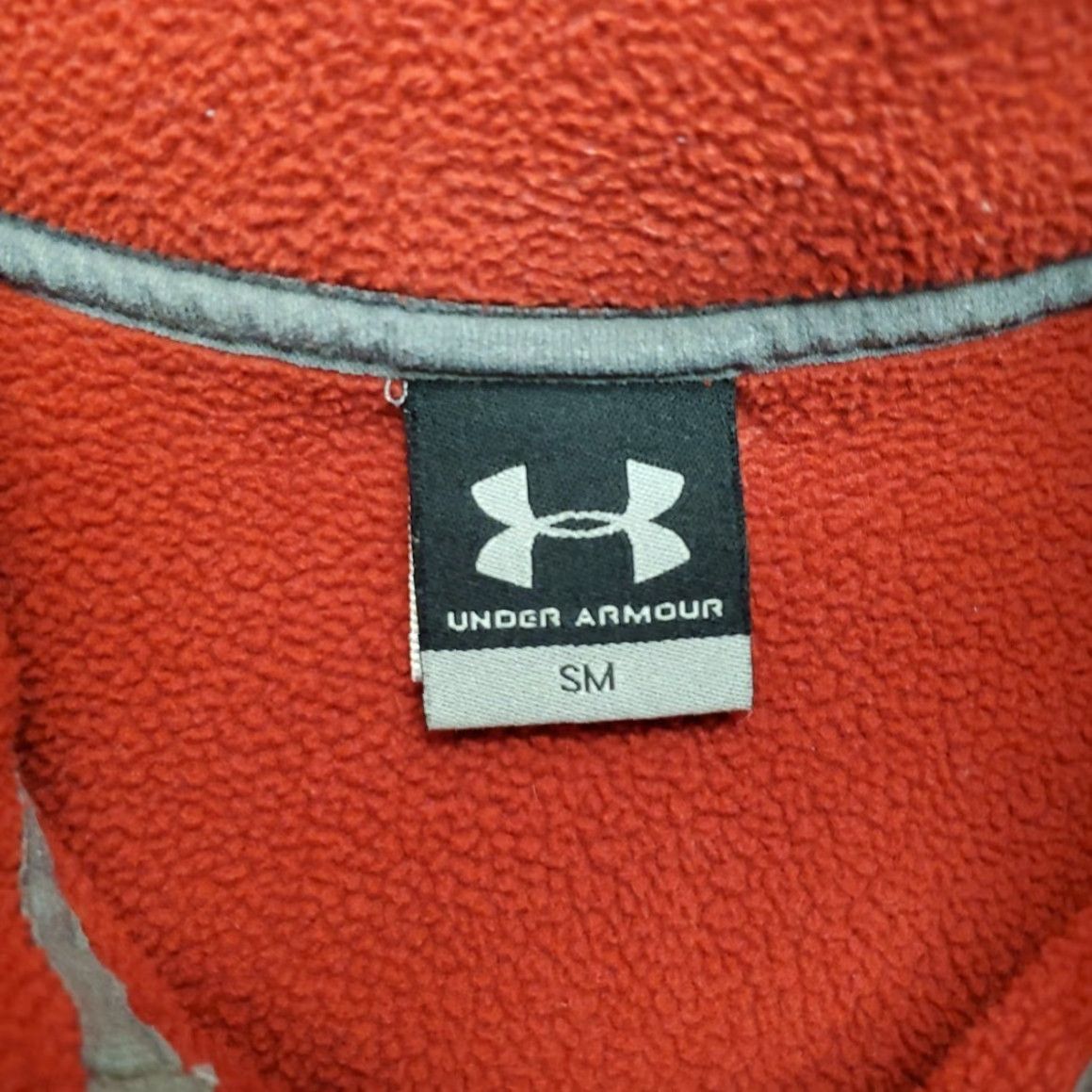 Under Armour Under Armour Sweater Mens S Red 1/4 Zip Fleece Pullover Casual Outdoor 1/4 Zip Long Sleeve Logo Embroidered Zip Mens Size US S / EU 44-46 / 1 - 7 Thumbnail