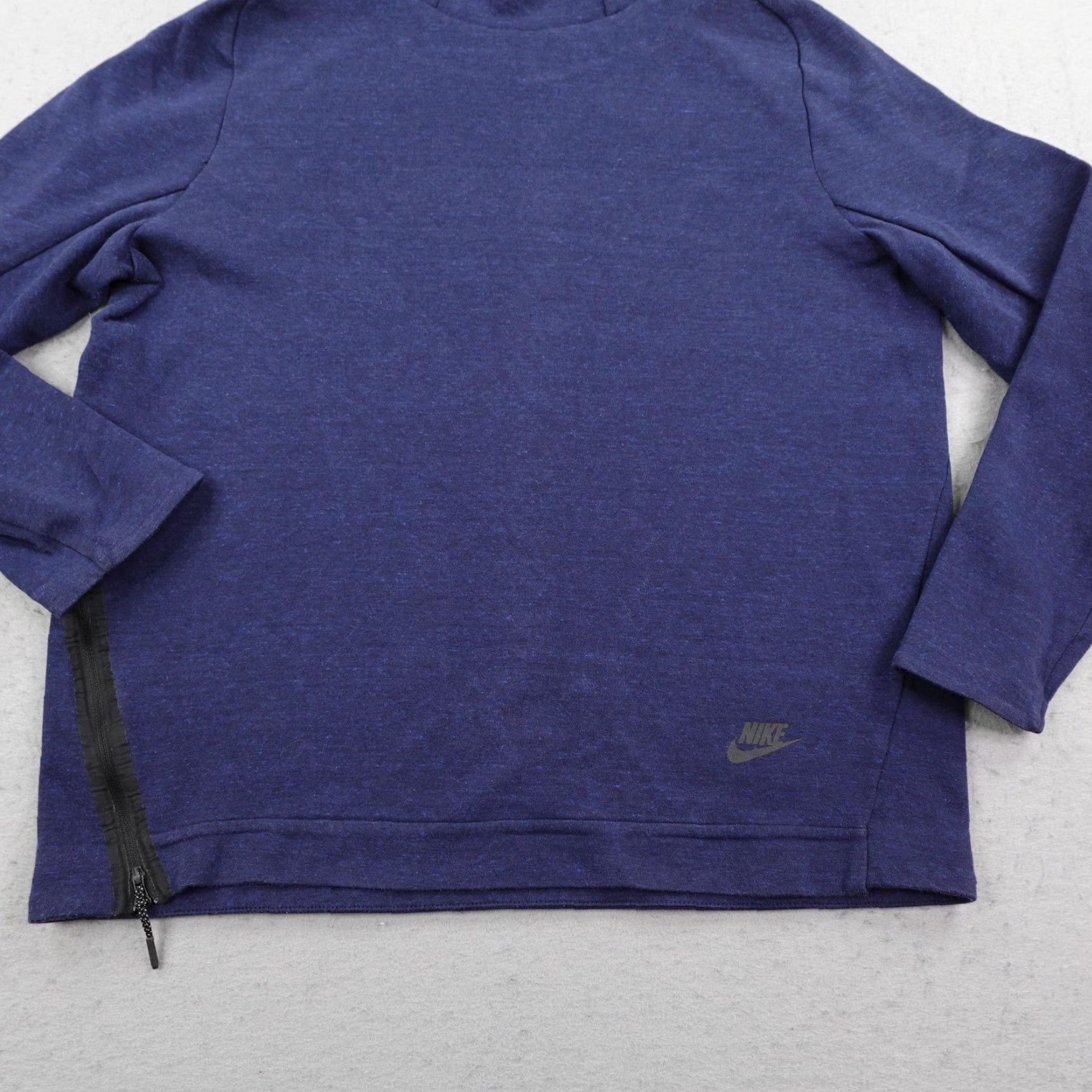 Nike Nike Hoodie Mens Large Blue Tech Fleece Funnel Neck Pullover Sweatshirt Athletic Size US L / EU 52-54 / 3 - 3 Thumbnail