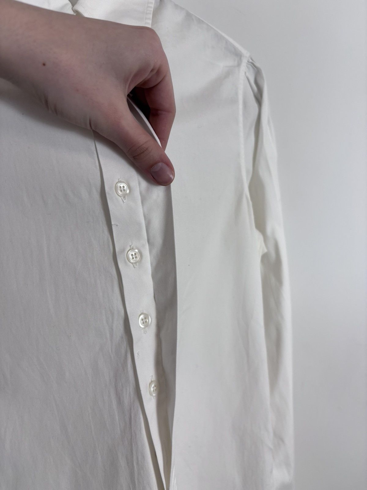 Dsquared2 Dsquared2 Men’s White Button Up Long Sleeve Dress Shirt Size US S / EU 44-46 / 1 - 5 Thumbnail