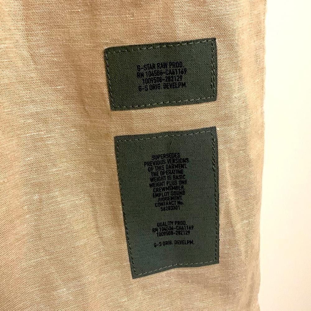 Designer G-Star RAW - Reg Fit Boxy Shirt- Large -77% Cotton 23% Linen Size US L / EU 52-54 / 3 - 7 Thumbnail