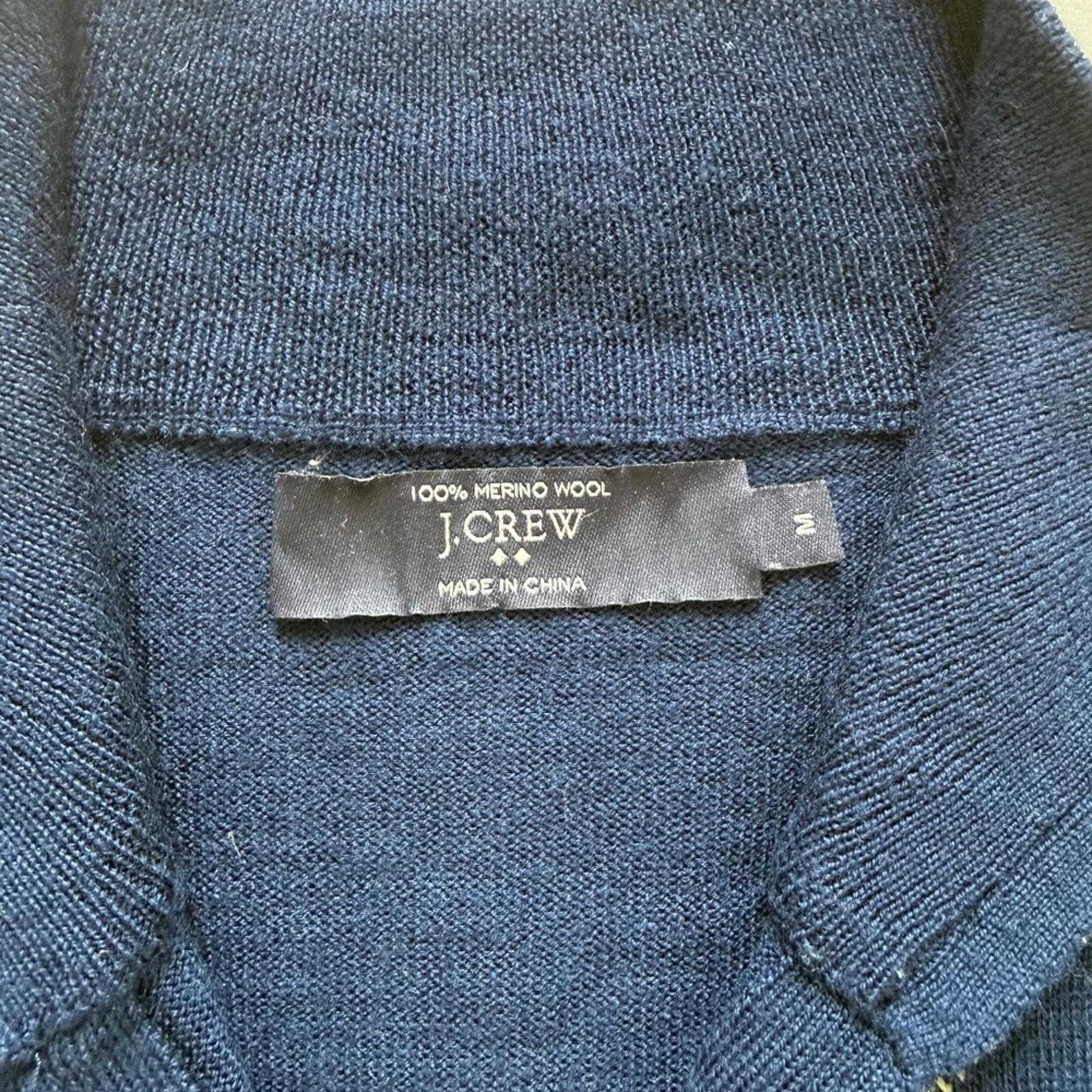J.Crew J.Crew Merino Navy Quarter Zip Size US M / EU 48-50 / 2 - 3 Thumbnail