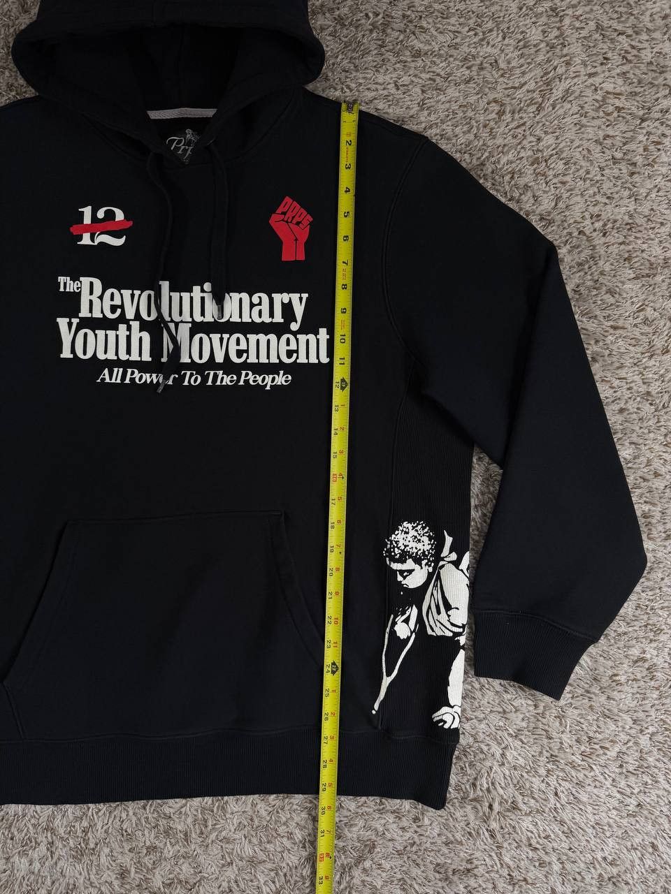 Prps PRPS Revolutionary Youth Movement Hoodie Black Size US XL / EU 56 / 4 - 6 Thumbnail
