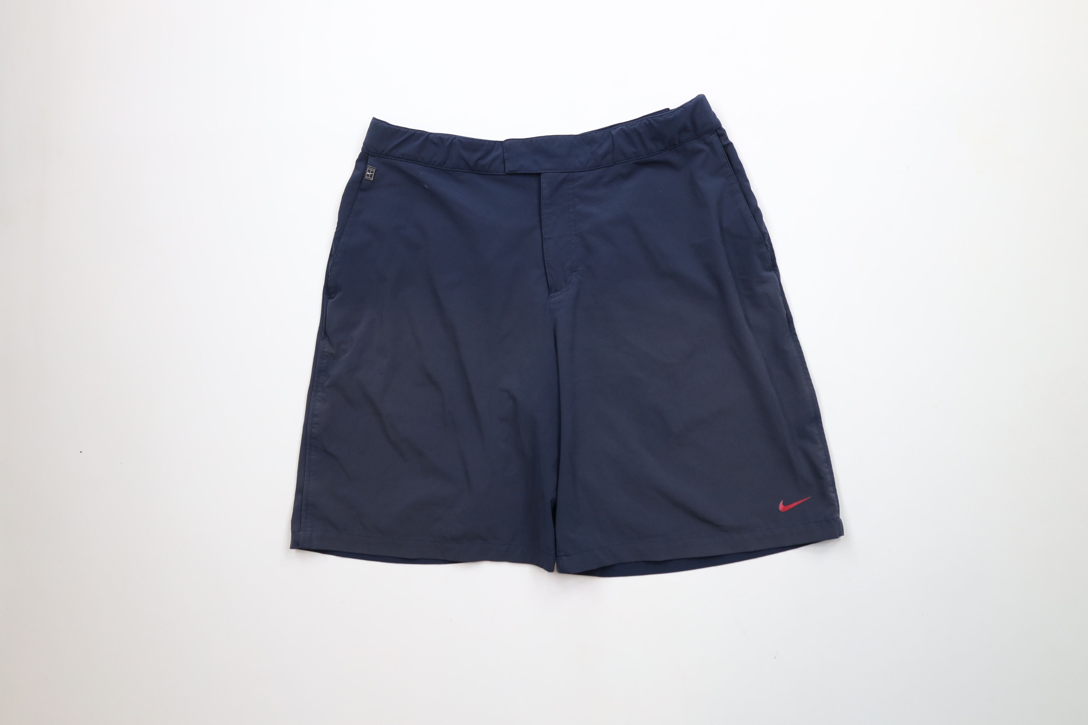 Nike × Vintage Vintage 90s Y2K Nike Challenge Court Swoosh Tennis Shorts Size US 34 / EU 50 - 1 Thumbnail