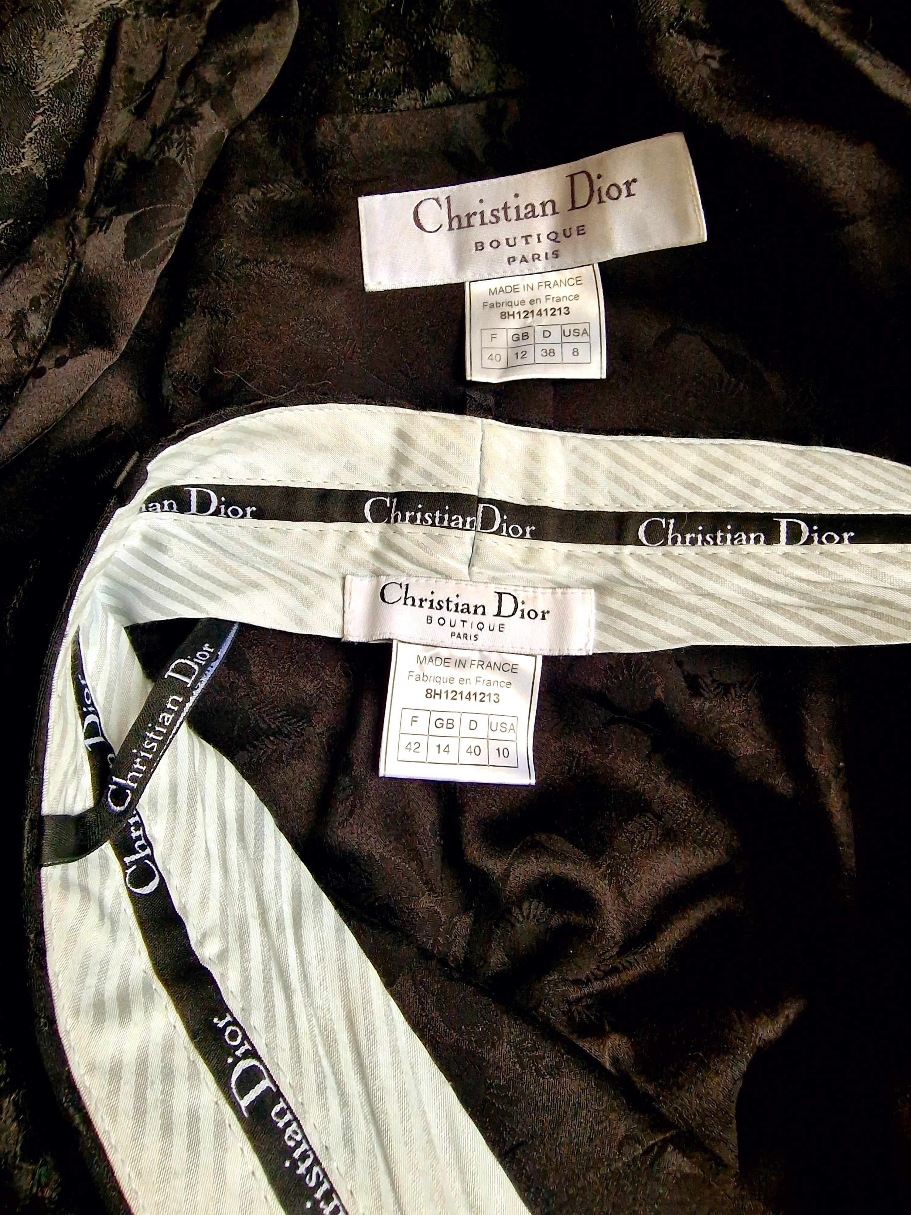 Dior Christian Dior 1998 Galliano Lace Mourning Veil Dress Suit Size M / US 6-8 / IT 42-44 - 14 Thumbnail