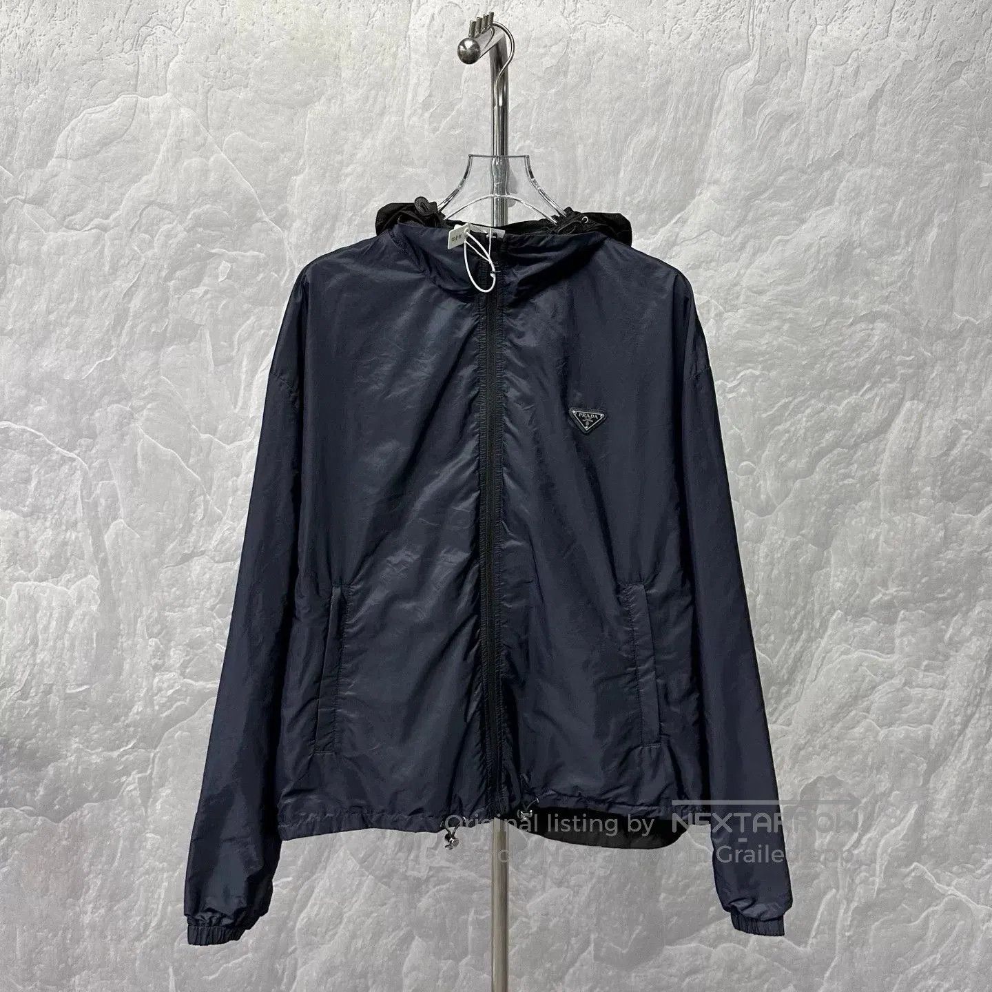 Prada black hooded zip jacket by Prada. Size US XL / EU 56 / 4 - 3 Thumbnail