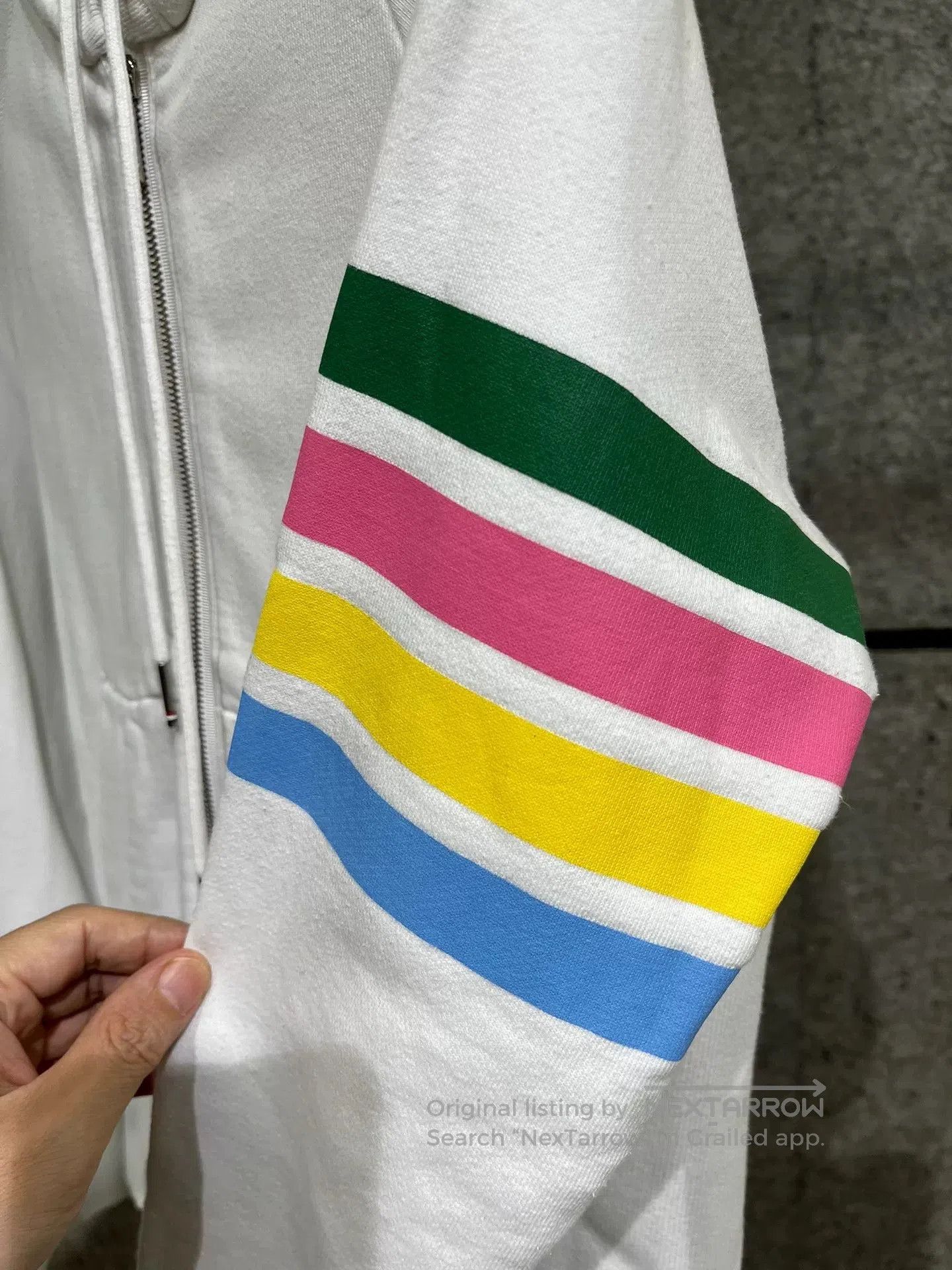 Thom Browne Thom Browne White Rainbow Zip Hoodie. Size US S / EU 44-46 / 1 - 4 Thumbnail
