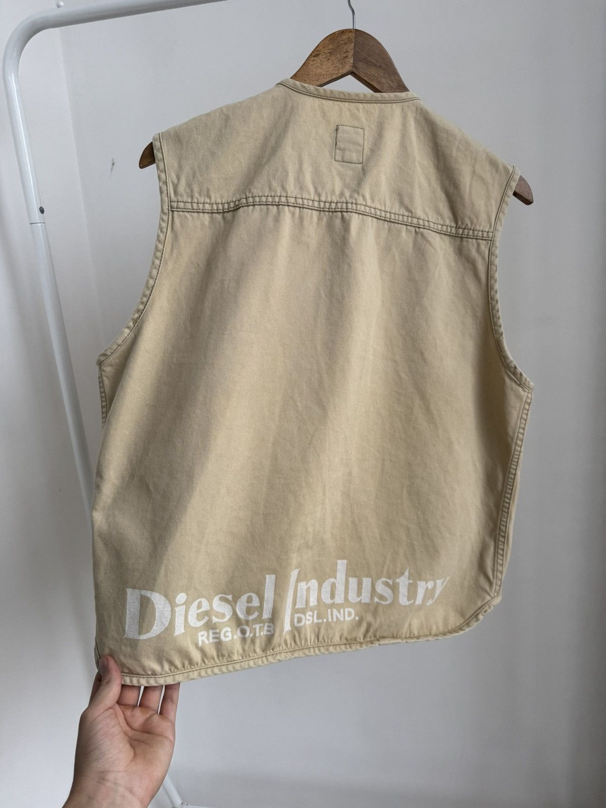 Diesel Vintage Diesel 90s Workwear Vest Utility Canvas Button-Up Size US M / EU 48-50 / 2 - 15 Thumbnail