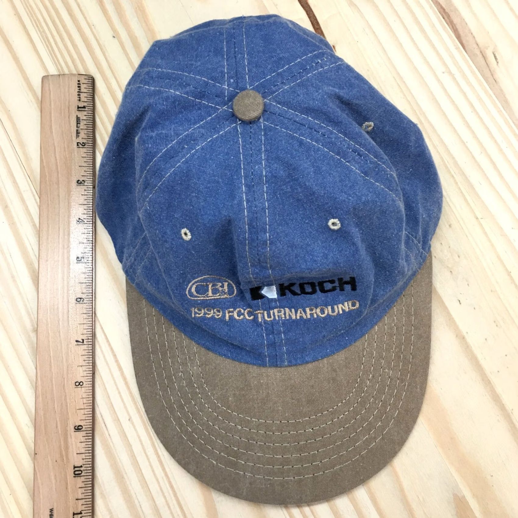 Vintage KOCH Baseball Cap Hat Mens One Size Blue Adjustable Cap Casual Hat Size ONE SIZE - 3 Thumbnail