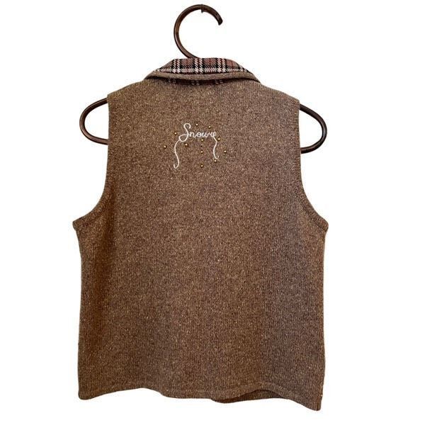 Vintage Vintage Studio Joy wool blend patchwork sweater vest Size S / US 4 / IT 40 - 2 Thumbnail