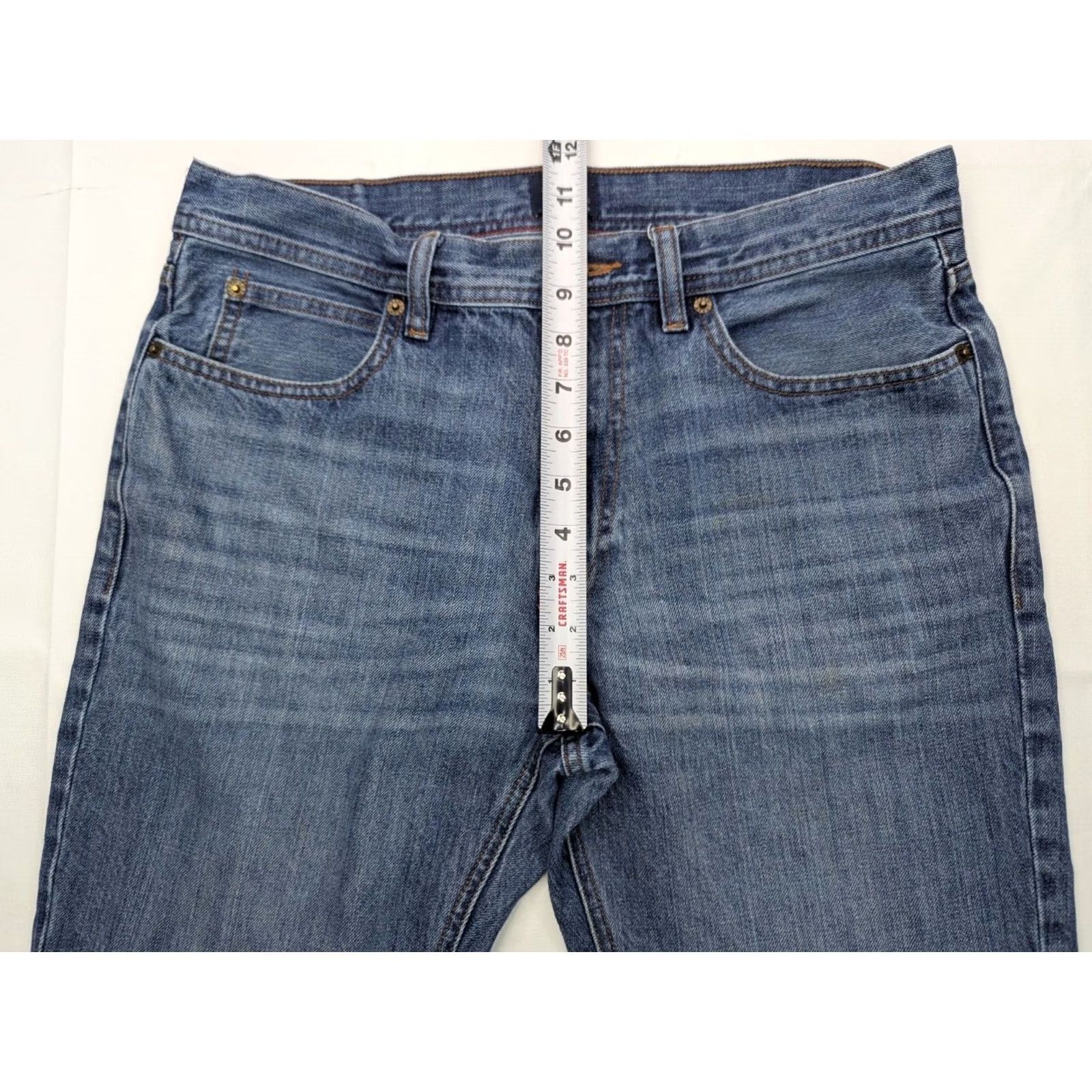 J.Crew J.CREW The Sutton Straight Jeans Blue Denim Men 31x30 Regular Non- distressed Solid Cotton Blend Size US 33 - 5 Thumbnail