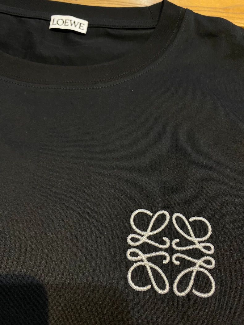 Loewe LOEWE Black high cotton round neck short sleeve T-shirt Size M / US 6-8 / IT 42-44 - 3 Thumbnail