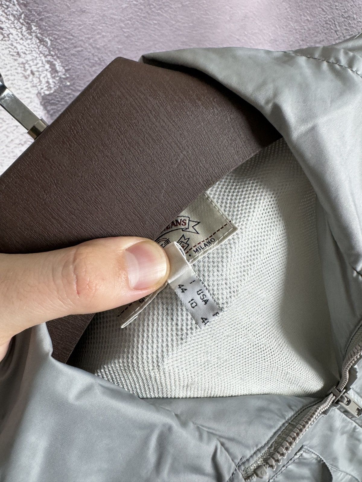 Armani ARMANI JEANS N. Pro Garment grey nylon coach jacket Size US S / EU 44-46 / 1 - 10 Thumbnail