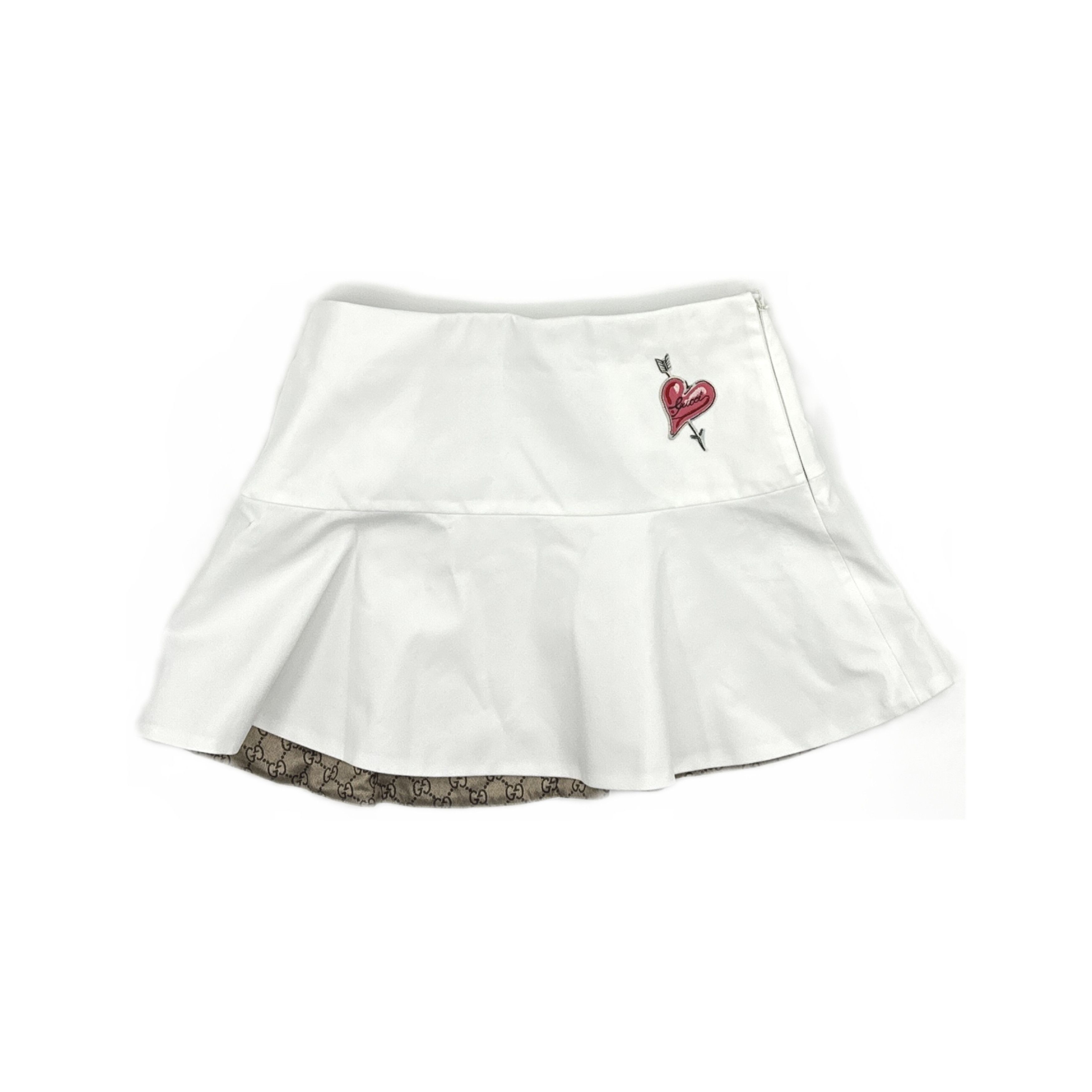 Gucci Gucci Heart Patch Mini Skirt Size 40 Size 27" / US 4 / IT 40 - 1 Thumbnail