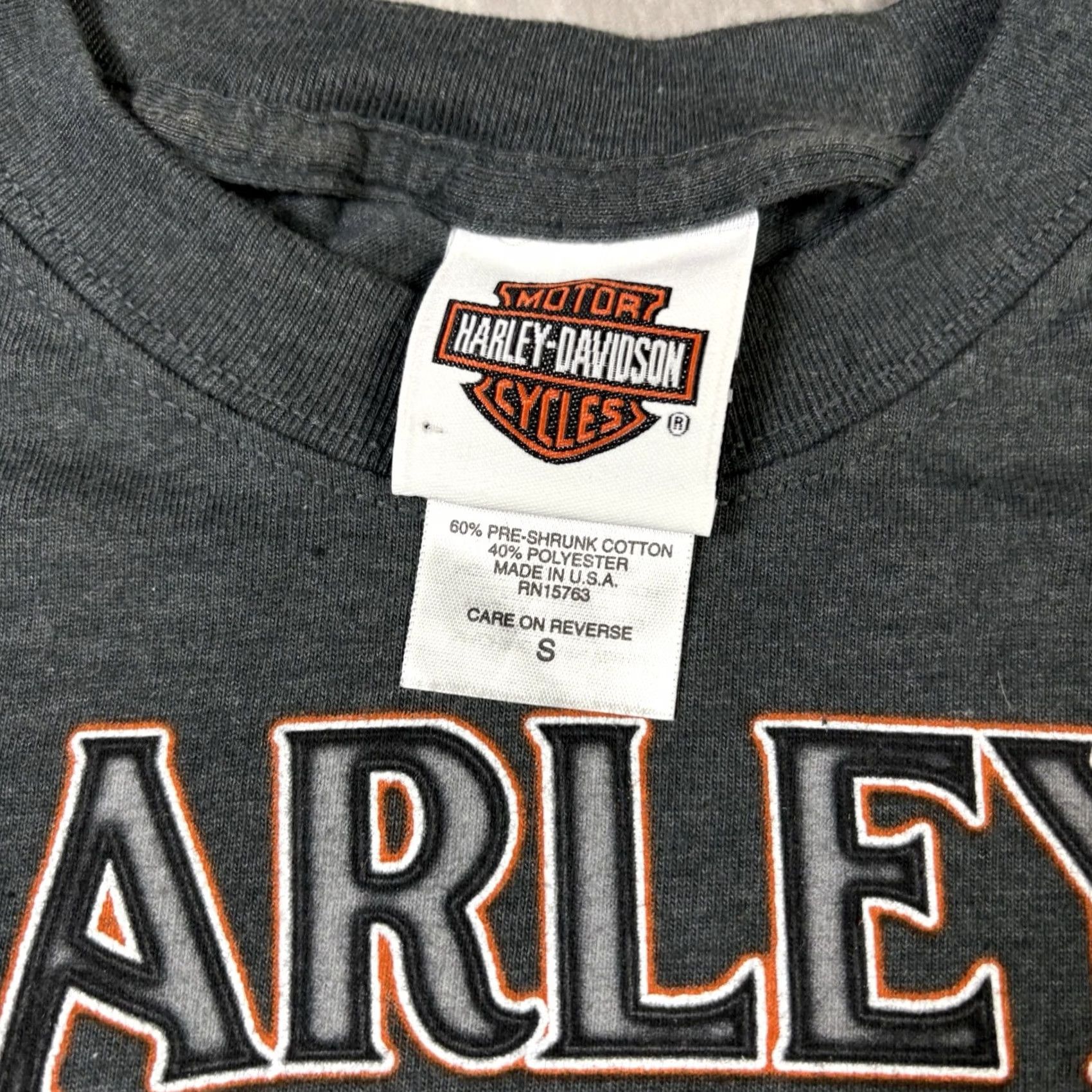 Harley Davidson VINTAGE Harley-Davidson Gray Biker T Shirt Hauling Class Small Y2K 90s Mens Size US S / EU 44-46 / 1 - 4 Thumbnail