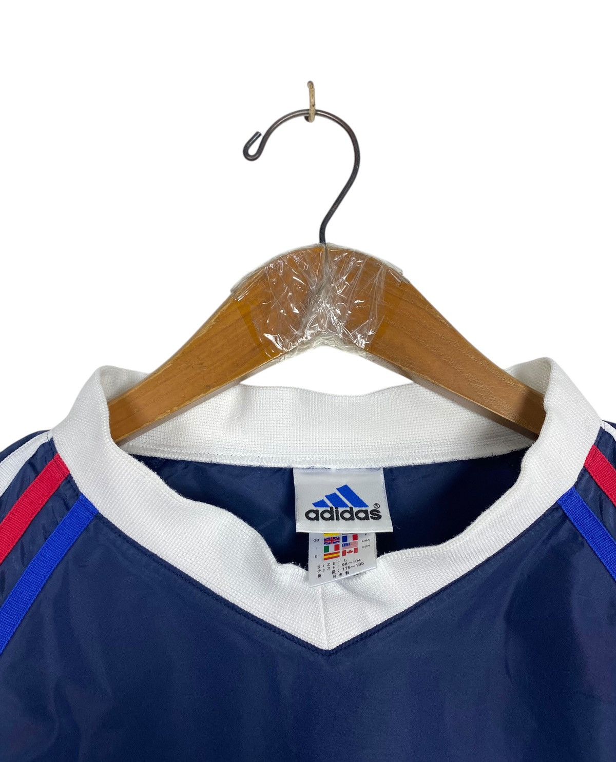 Adidas Rare‼️ Vintage Adidas France Stripe Nylon Jacket Size US M / EU 48-50 / 2 - 10 Thumbnail