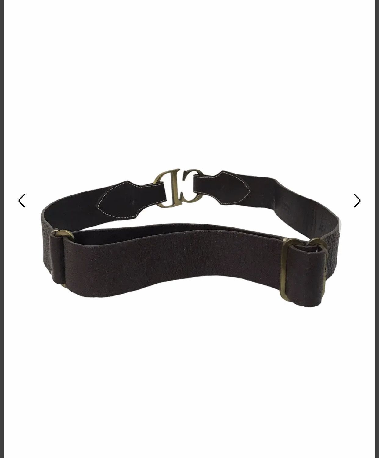 Christian Dior Monsieur × Vintage Christian Dior CD Black Belt Size ONE SIZE - 5 Thumbnail