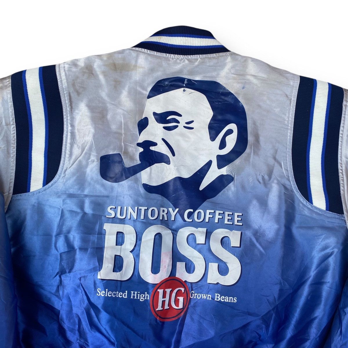 Japanese Brand × Vintage Vintage 90s Suntory Coffee Boss Varsity Bomber Jacket. #D10 Size US L / EU 52-54 / 3 - 7 Thumbnail
