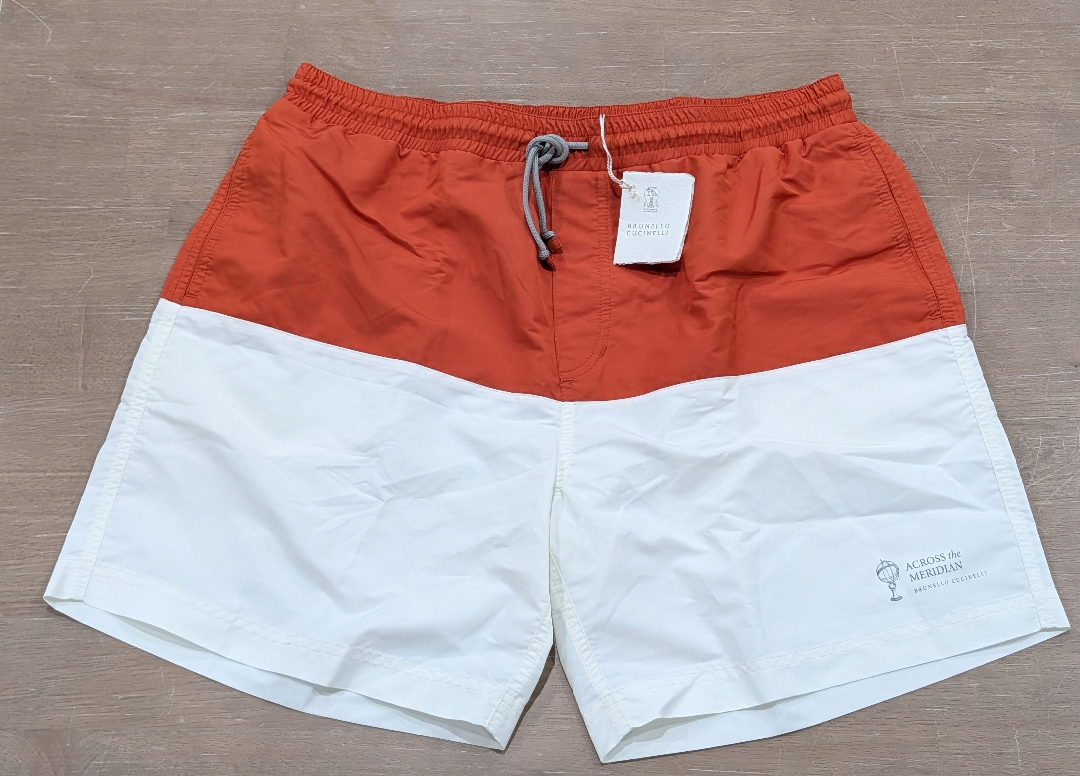 Brunello Cucinelli Brunello Cucinelli Colorblock Swim Shorts Trunks Ginger XL Size US 36 / EU 52 - 2 Thumbnail