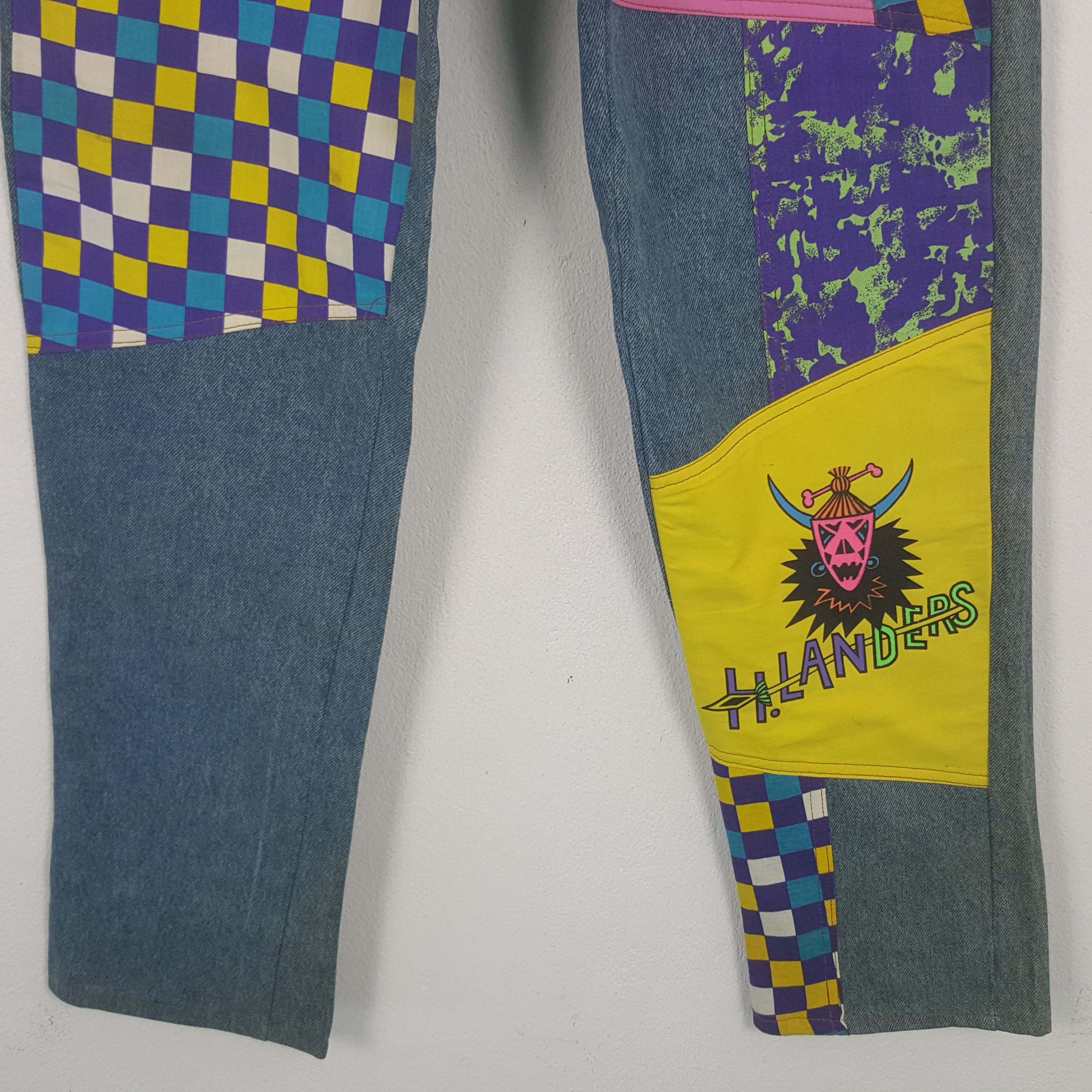 Vintage Vintage H.landers Designer Art Style Rare Denim Jeans RR18 Size US 28 / EU 44 - 3 Thumbnail