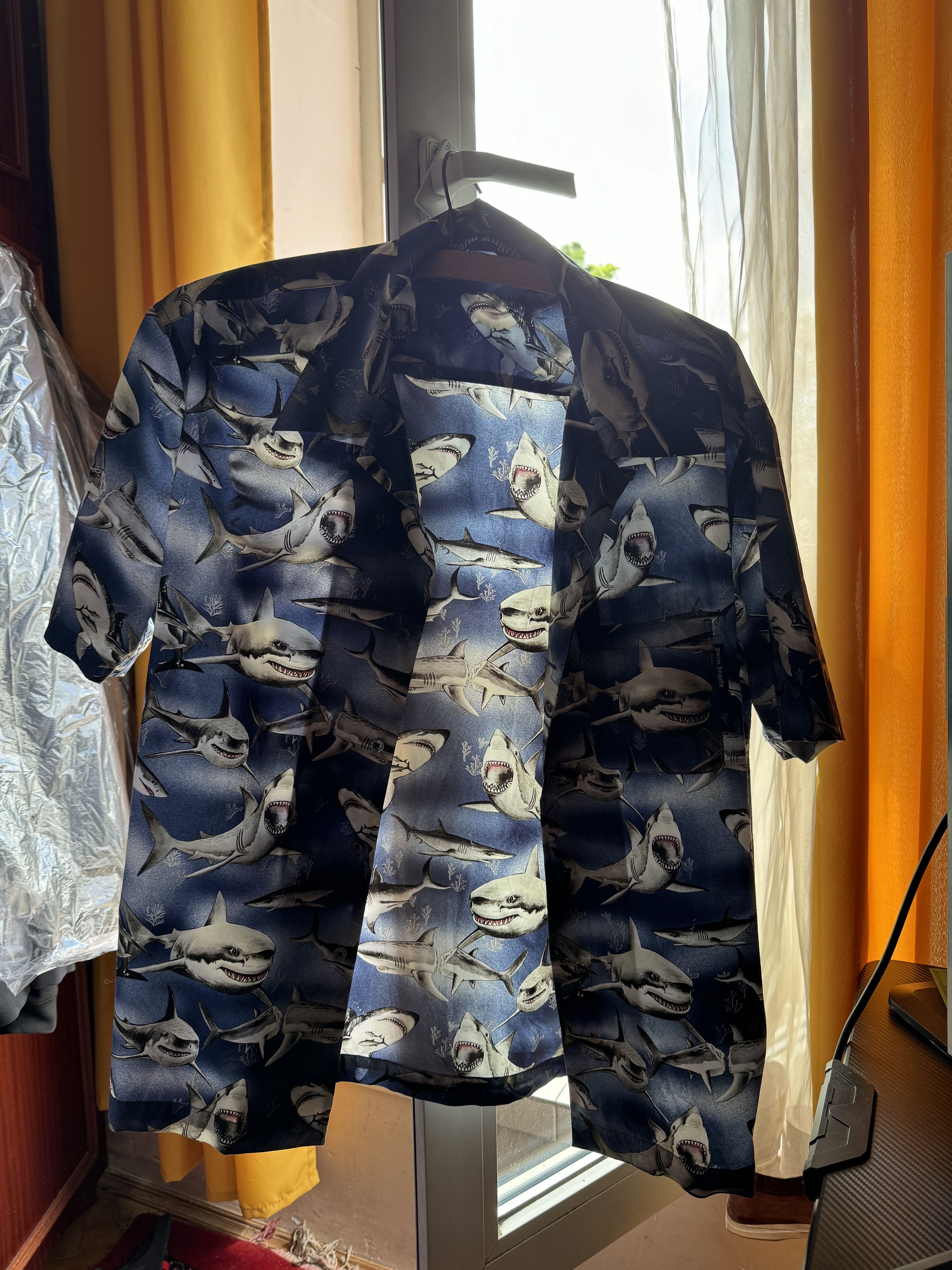 Palm Angels PALM ANGELS Shark Bowling Shirt Size US L / EU 52-54 / 3 - 5 Thumbnail