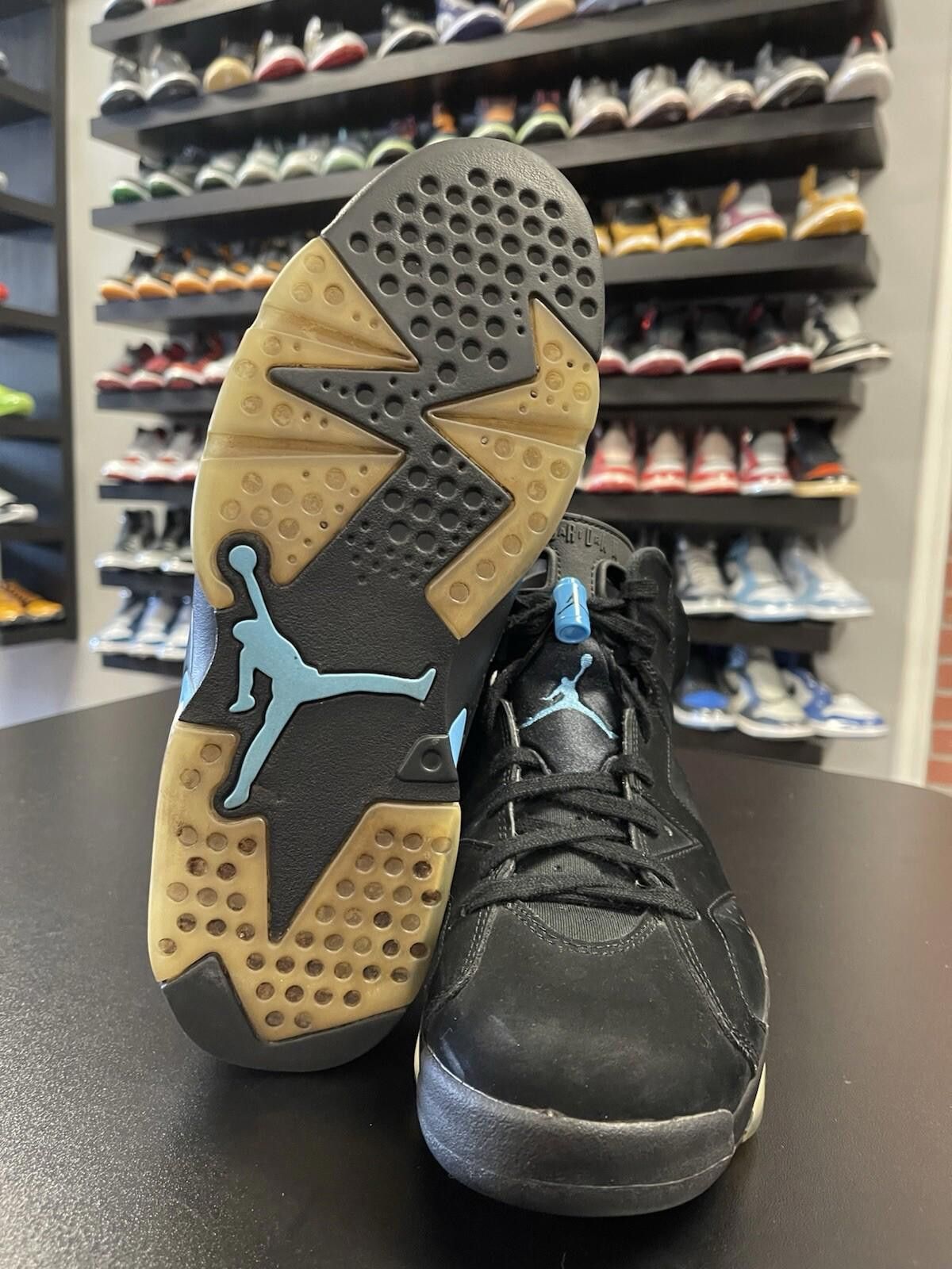 Jordan Brand Size 8.5 - Nike Air Jordan 6 Retro UNC Black Blue 384664-006 Size US 8.5 / EU 41-42 - 9 Thumbnail