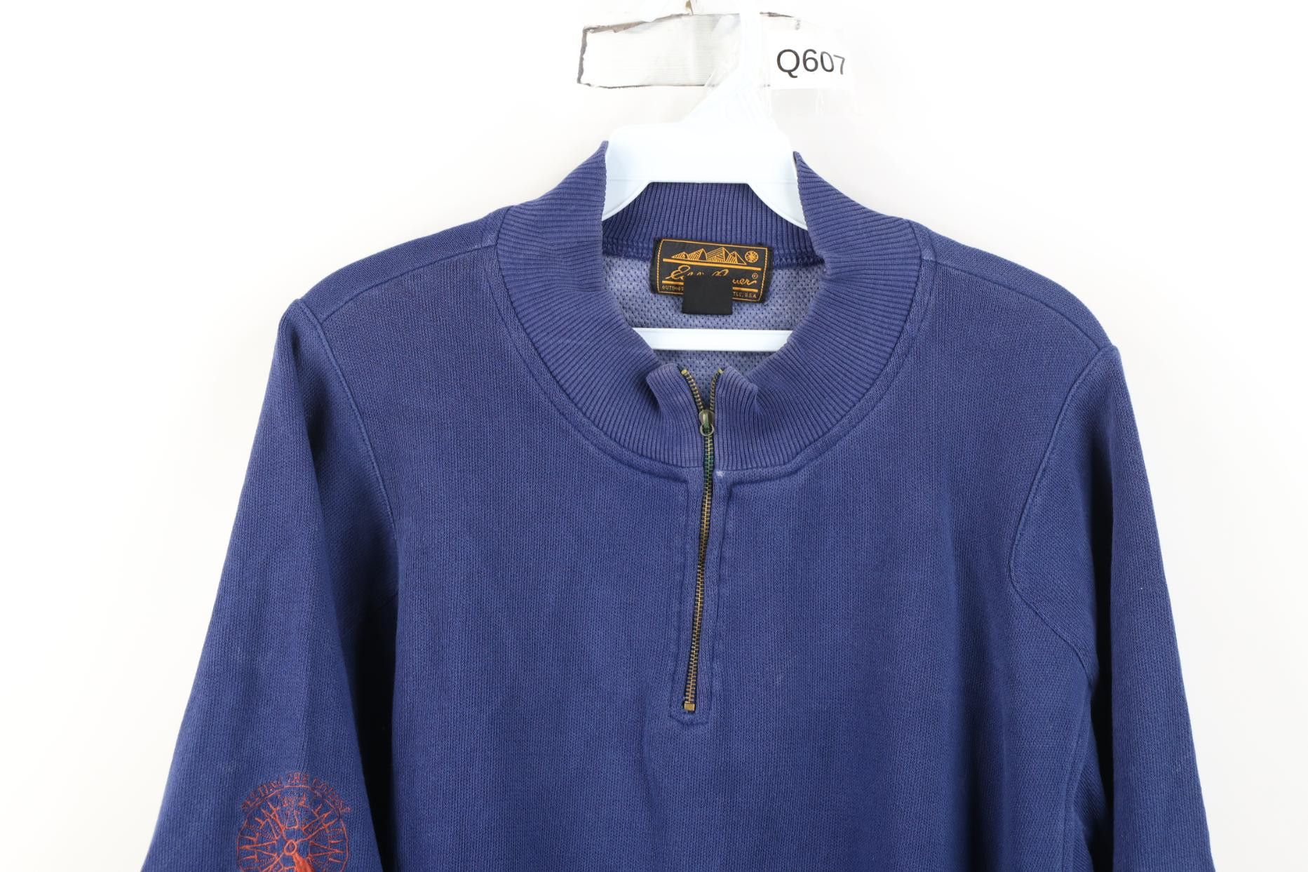 Eddie Bauer Vintage 90s Eddie Bauer 1/4 Zip Short Sleeve Sweatshirt Size US M / EU 48-50 / 2 - 2 Thumbnail