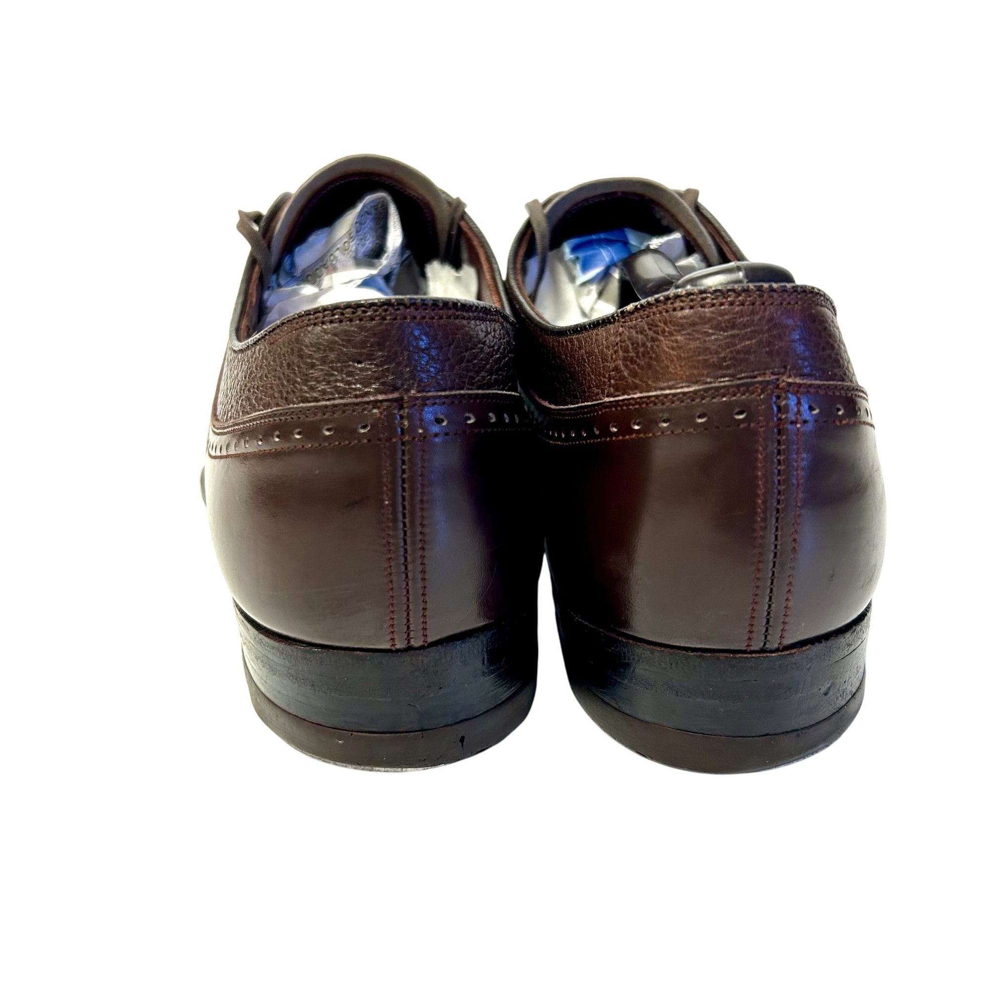 Stacy Adams Vtg Stacy Adams Handmade Leather BROGUE Oxfords Size US 9.5 / EU 42-43 - 4 Thumbnail