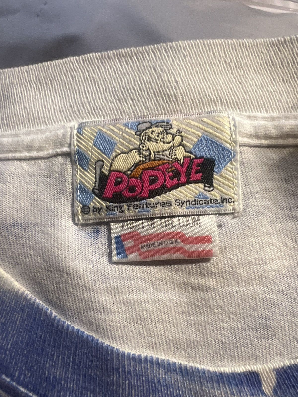 Vintage 🔥RARE🔥Vintage 90s AOP Popeye Sailor Man Size US L / EU 52-54 / 3 - 6 Thumbnail