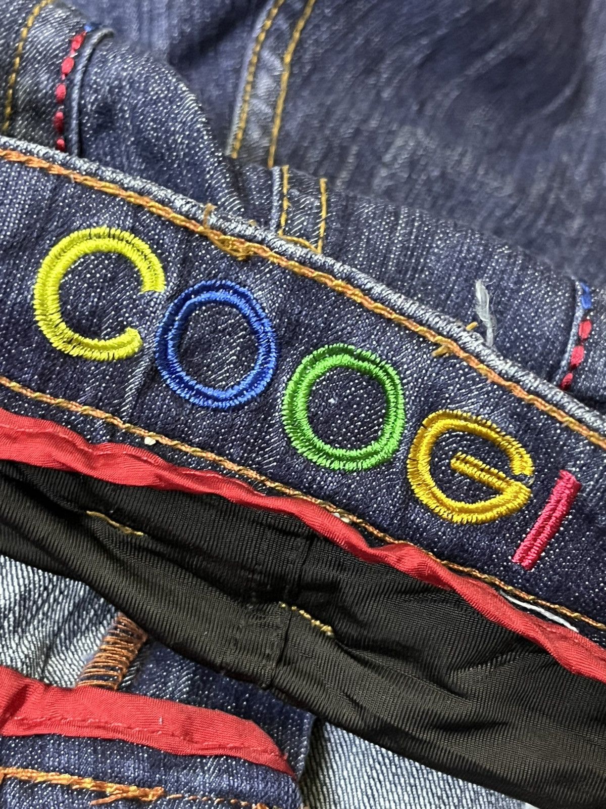 Coogi COOGI AUSTRALIA EMBROIDERY RASTA LOGO JEANS Size US 35 - 18 Thumbnail