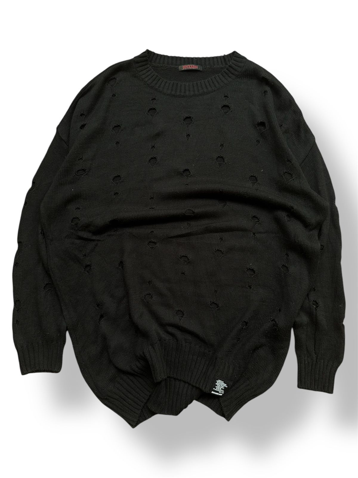 If Six Was Nine distressed knitwear bondage punk gothic sweater buckaroo Size US M / EU 48-50 / 2 - 2 Thumbnail