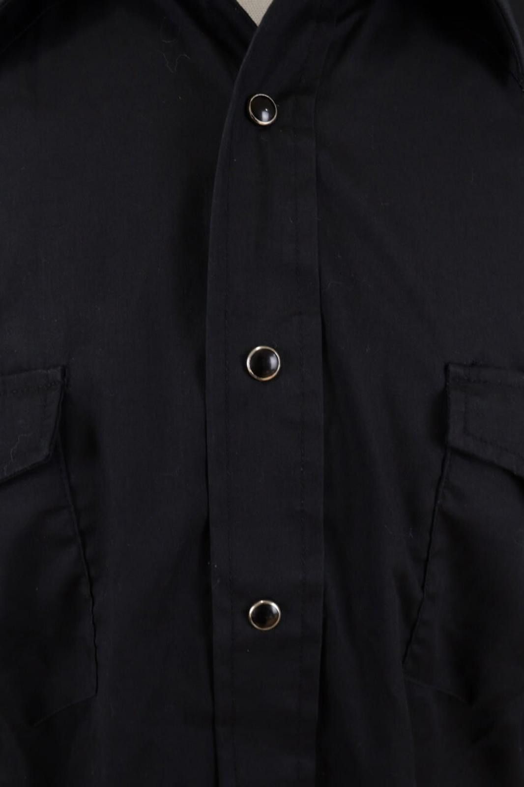 Wrangler Vintage Wrangler Black USA Long Tails Shirt Size 17 / 33 Size US M / EU 48-50 / 2 - 5 Thumbnail