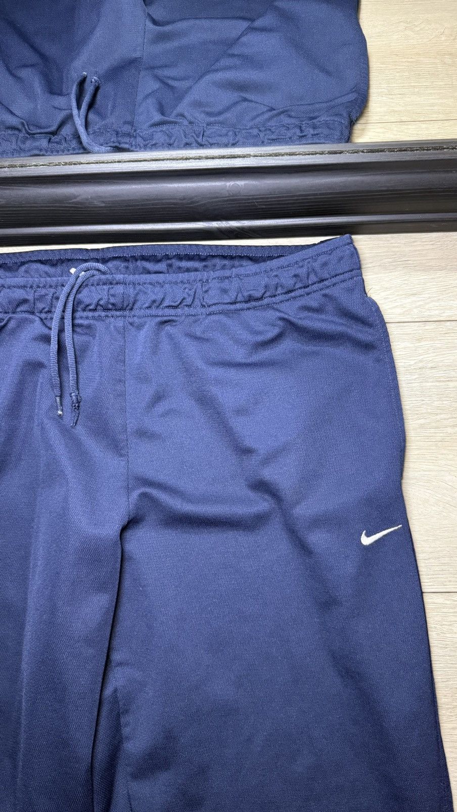 Nike Y2K 2000s Baggy Navy Blue Nike Baggy Sweatpants/ Track Pants Size US 34 / EU 50 - 2 Thumbnail