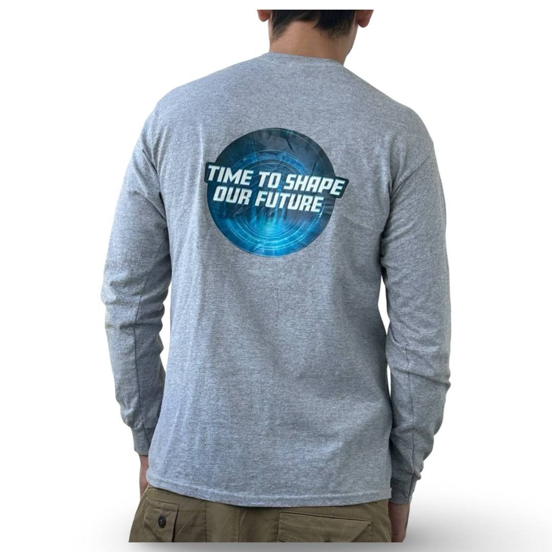 Gildan 'Time to shape our future' LS #1084 Size US M / EU 48-50 / 2 - 2 Thumbnail