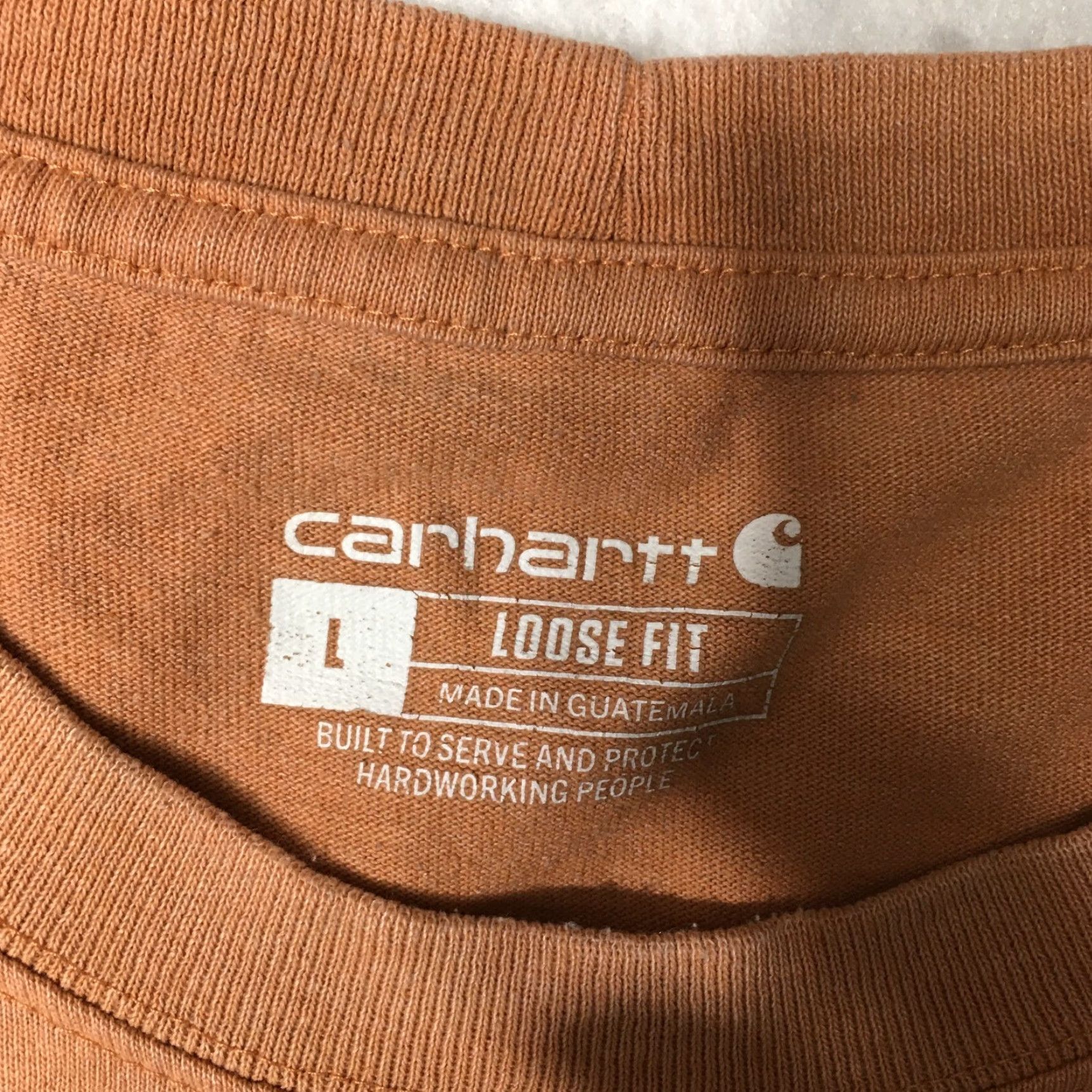 Carhartt Carhartt Shirt Pocket Loose Fit SS Tee Shirt Mens L Orange Size US L / EU 52-54 / 3 - 3 Thumbnail