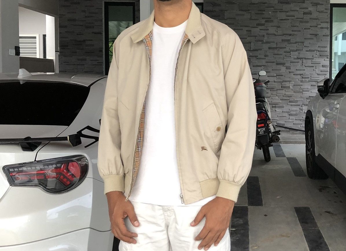 Burberry VTG Burberrys Embroidery Logo Lined Novacheck Bomber Jacket Size US M / EU 48-50 / 2 - 21 Thumbnail