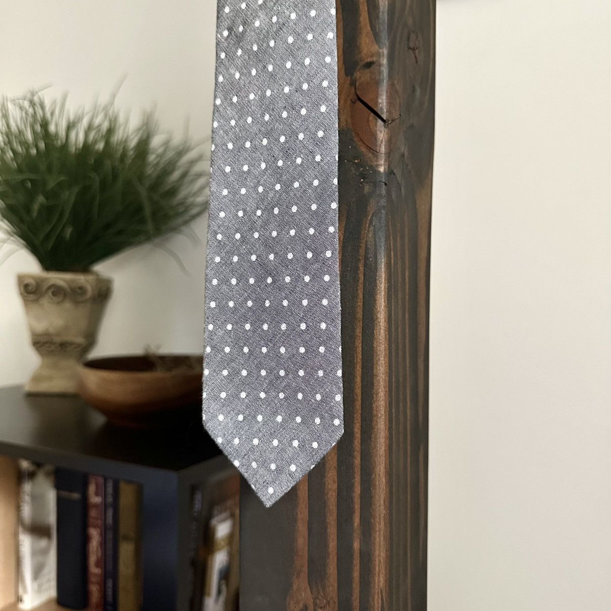 Banana Republic 🌿Banana Republic Polka Dot Tie - Light Grey🌿 Size ONE SIZE - 3 Thumbnail