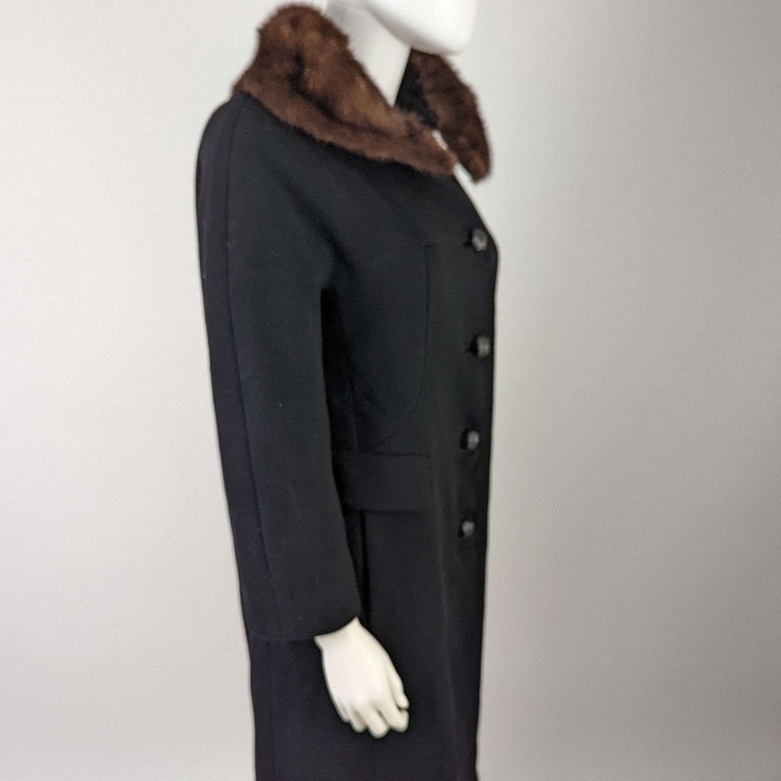 Vintage Vintage 50's/60's Franklin Simon New York Wool Dress Coat Size M / US 6-8 / IT 42-44 - 5 Thumbnail