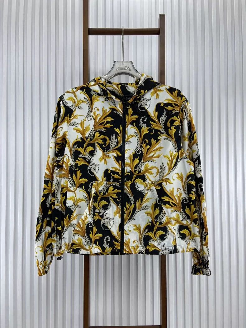 Versace Versace Floral Print Light Jacket - dmc Size US L / EU 52-54 / 3 - 1 Thumbnail