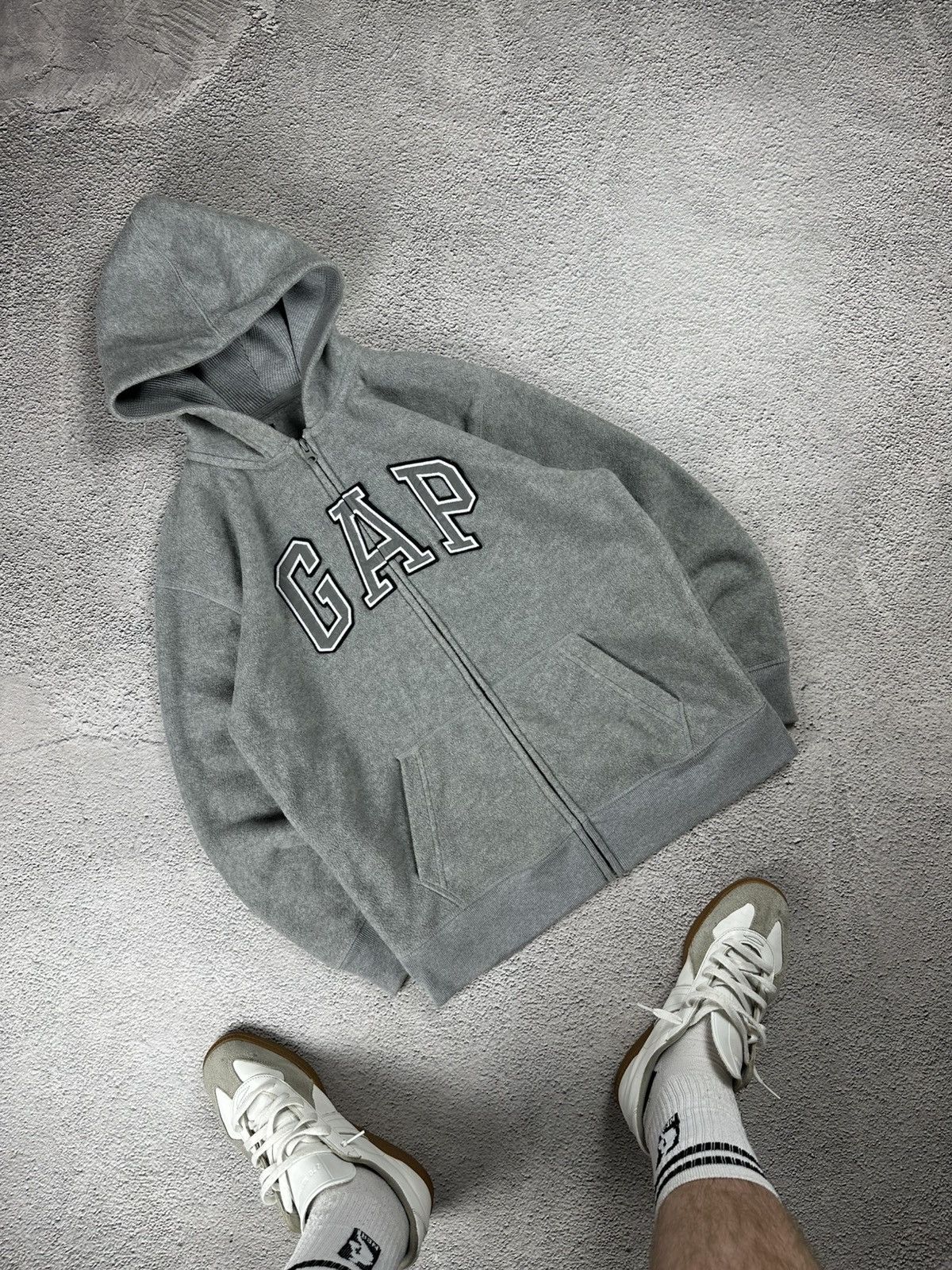 Gap Gap Fleece Full Zip Hoodie Reflective Big Logo Sportwear Size US M / EU 48-50 / 2 - 3 Thumbnail