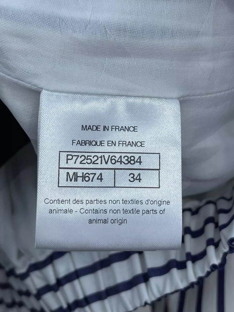 Chanel Chanel 22S blue and white striped double-breasted jacket 25 Size XXS / US 00 / IT 34 - 6 Thumbnail