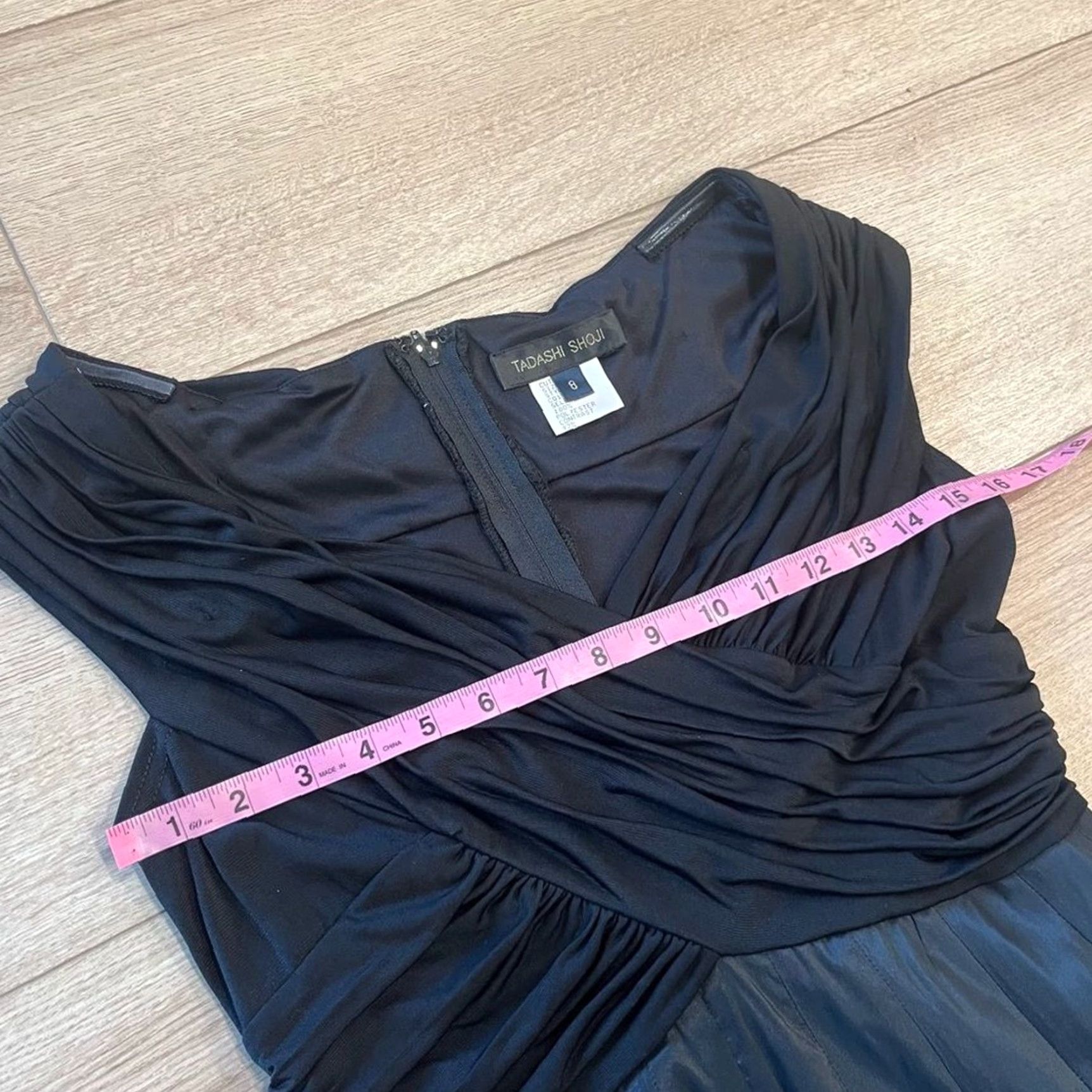 Tadashi Shoji Black Fit and Flare Off the Shoulder Dress Size 8** User: Tadashi  Shoji