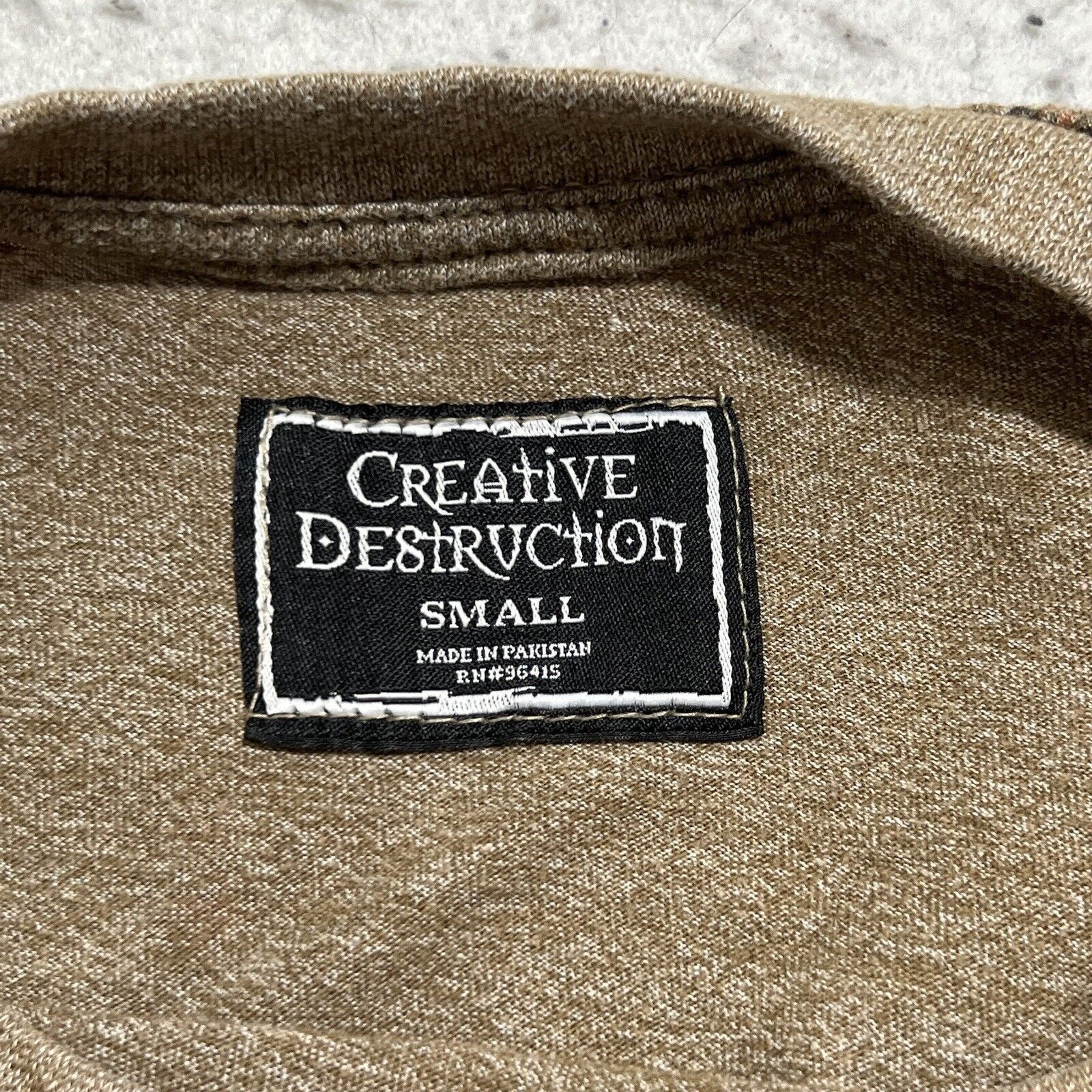 Other Creative Destruction Tiger Pattern Brown Graphic T Shirt Size US S / EU 44-46 / 1 - 3 Thumbnail