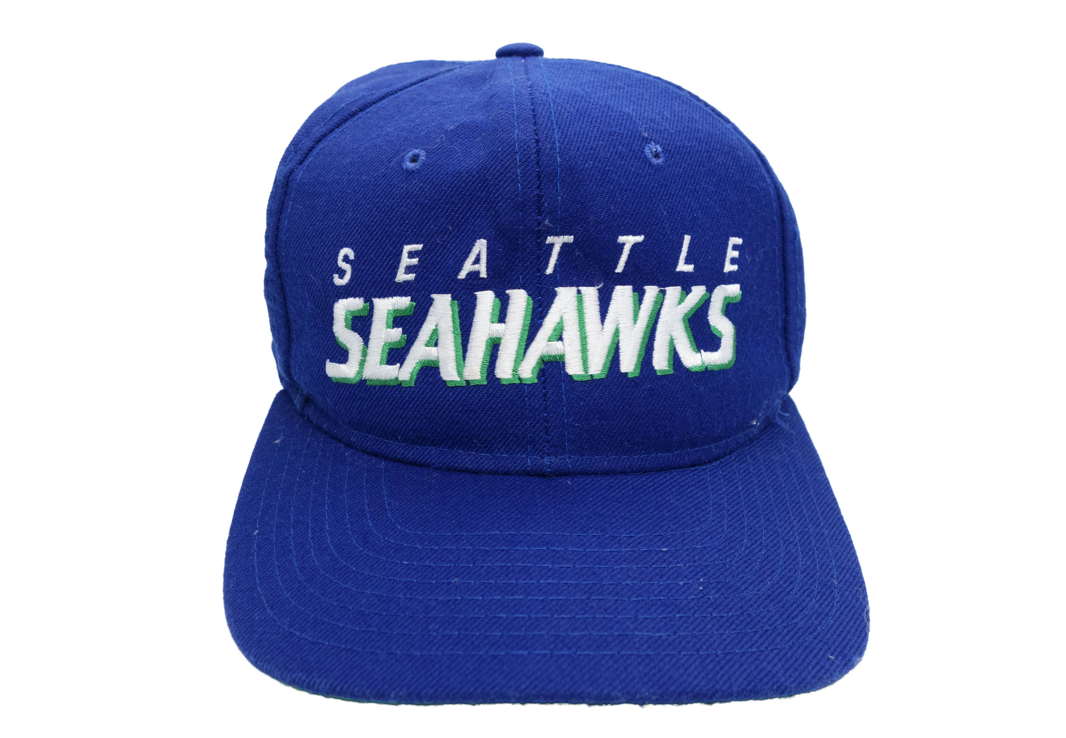 NFL 80s New Era Seattle Seahawks Pro Model Wool Blend Cap 90s Size ONE SIZE - 2 Thumbnail