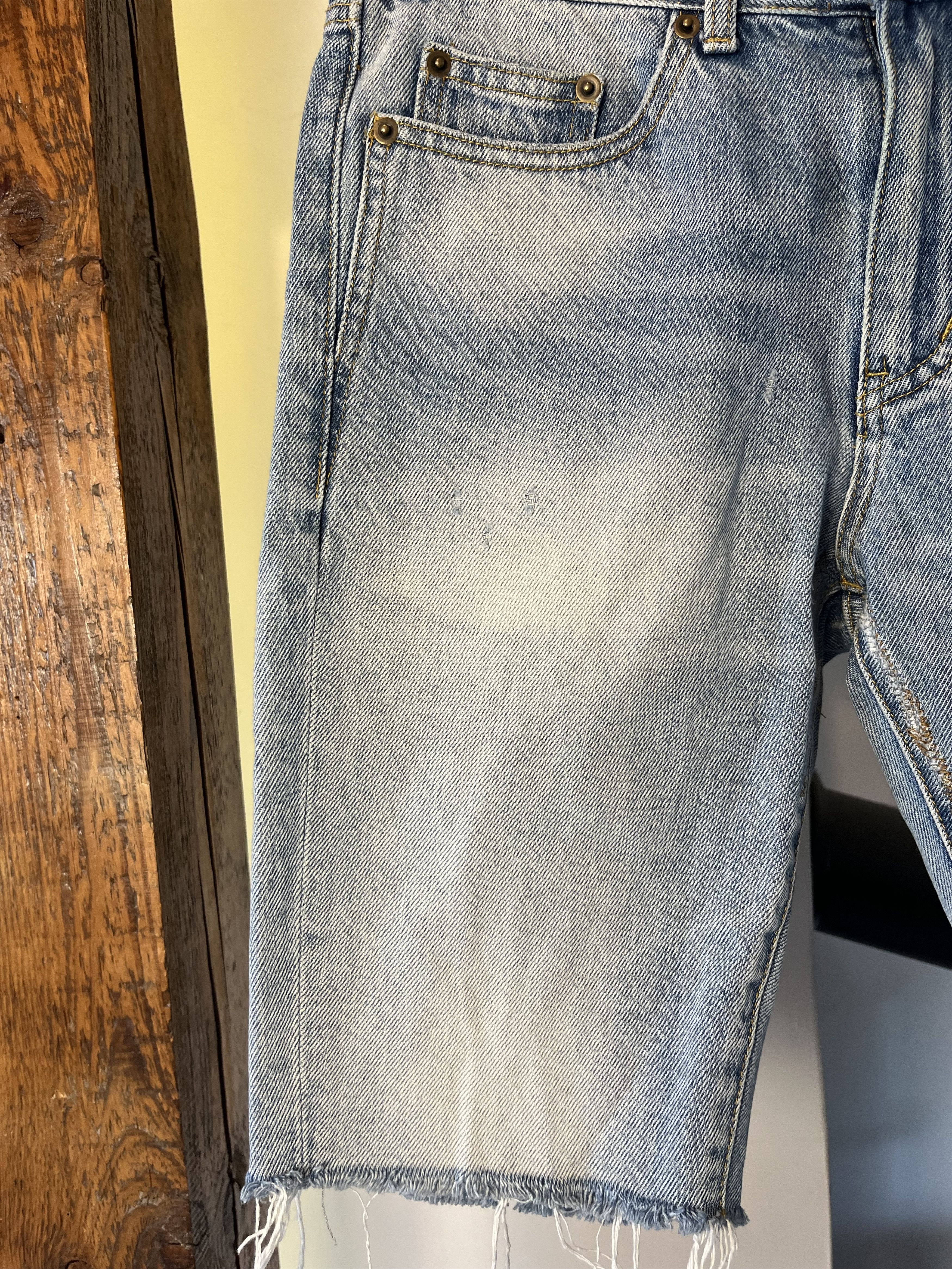 Designer × Saint Laurent Paris × Yves Saint Laurent Saint Lauren Denim Shorts JP73 Made in Japan Size 30" / US 8 / IT 44 - 3 Thumbnail