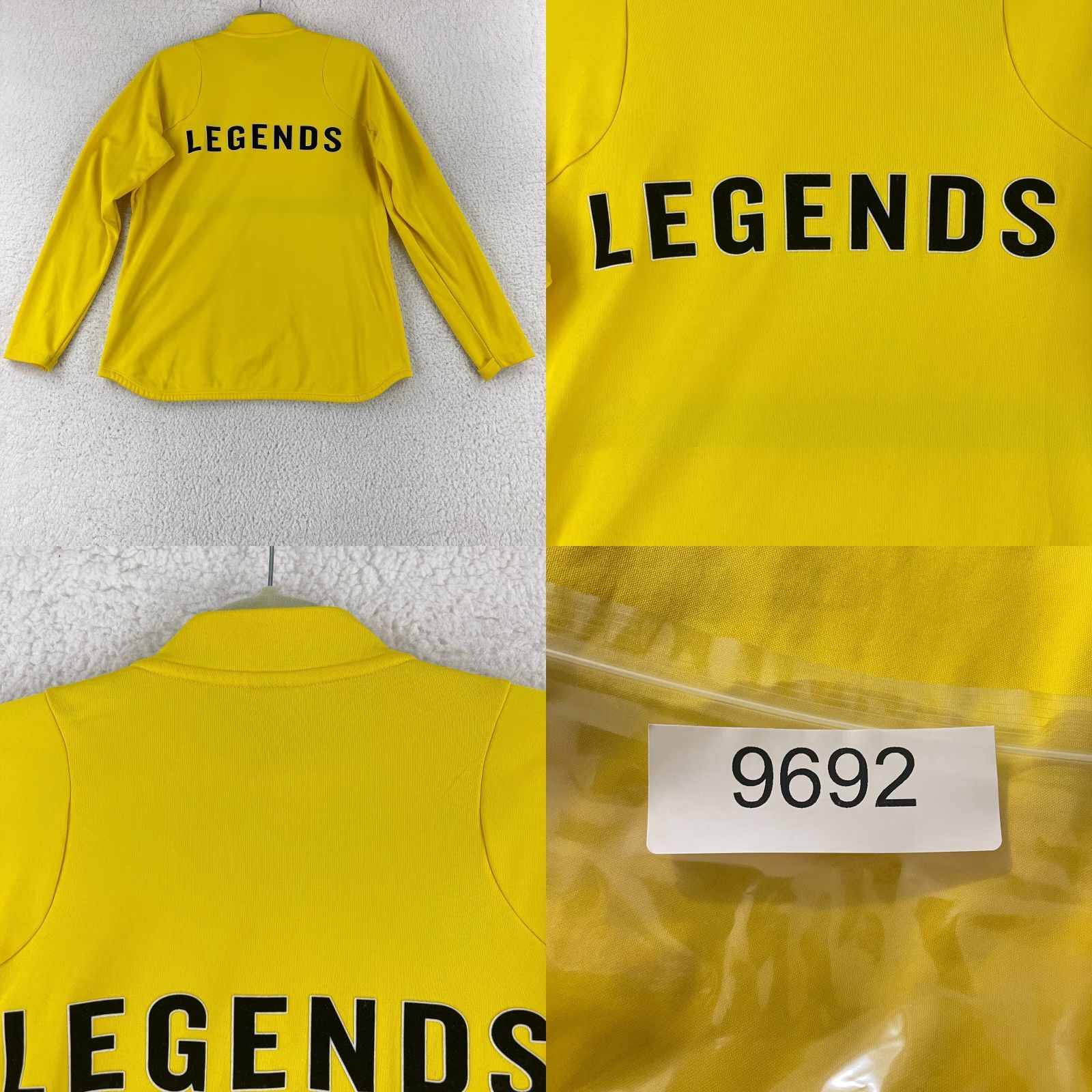 Nike Nike Dri-Fit Legends Soccer Sweater Large Yellow 1/4 Zip Long Sleeve Pullover Size US L / EU 52-54 / 3 - 9 Thumbnail