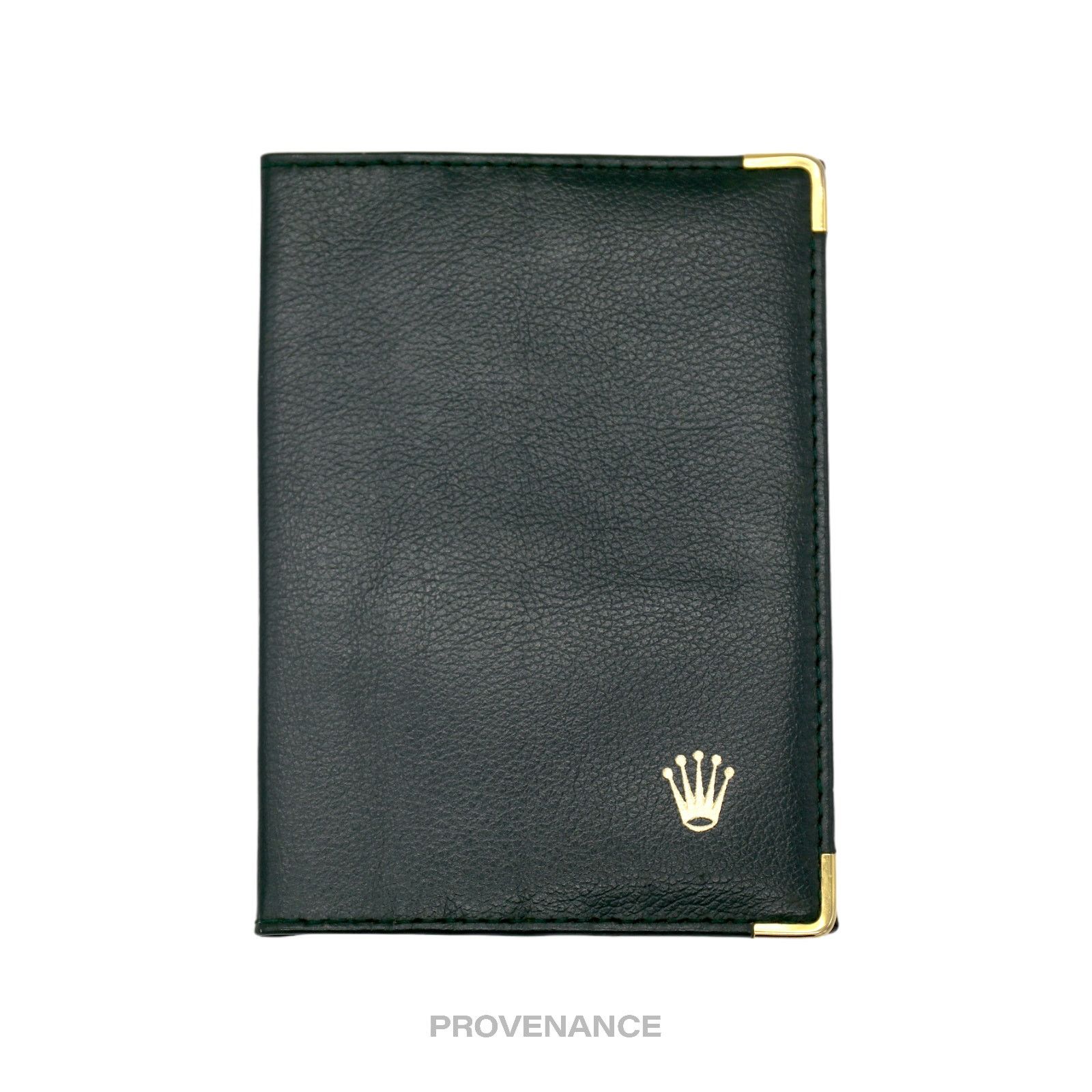 Rolex 🔴 Rolex Crown Passport Wallet - Forest Green Leather Size ONE SIZE - 1 Thumbnail